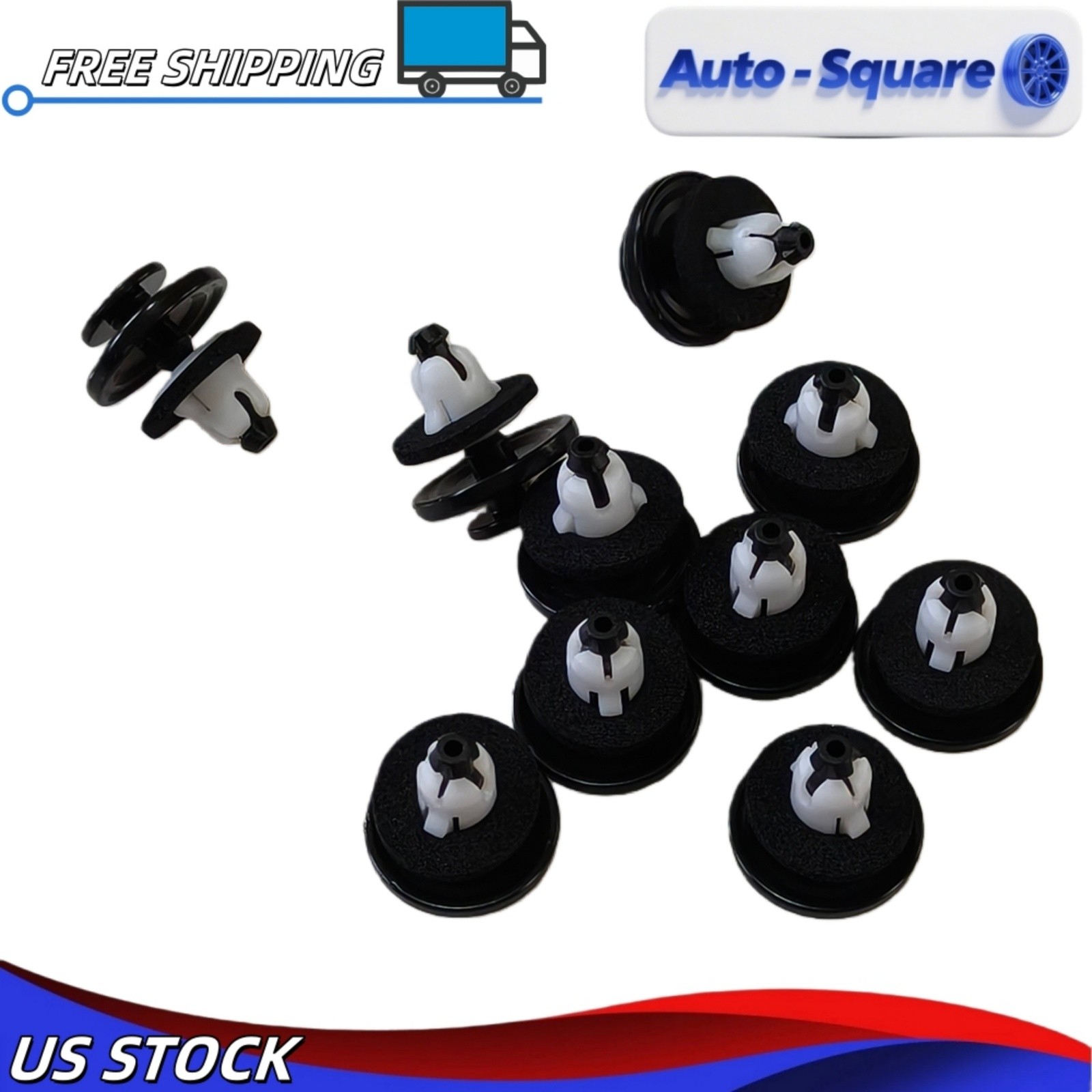10Pcs Tailgate Spoiler Clip 91513-T6A-003 For Honda Civic CR-V Fit HR-V New