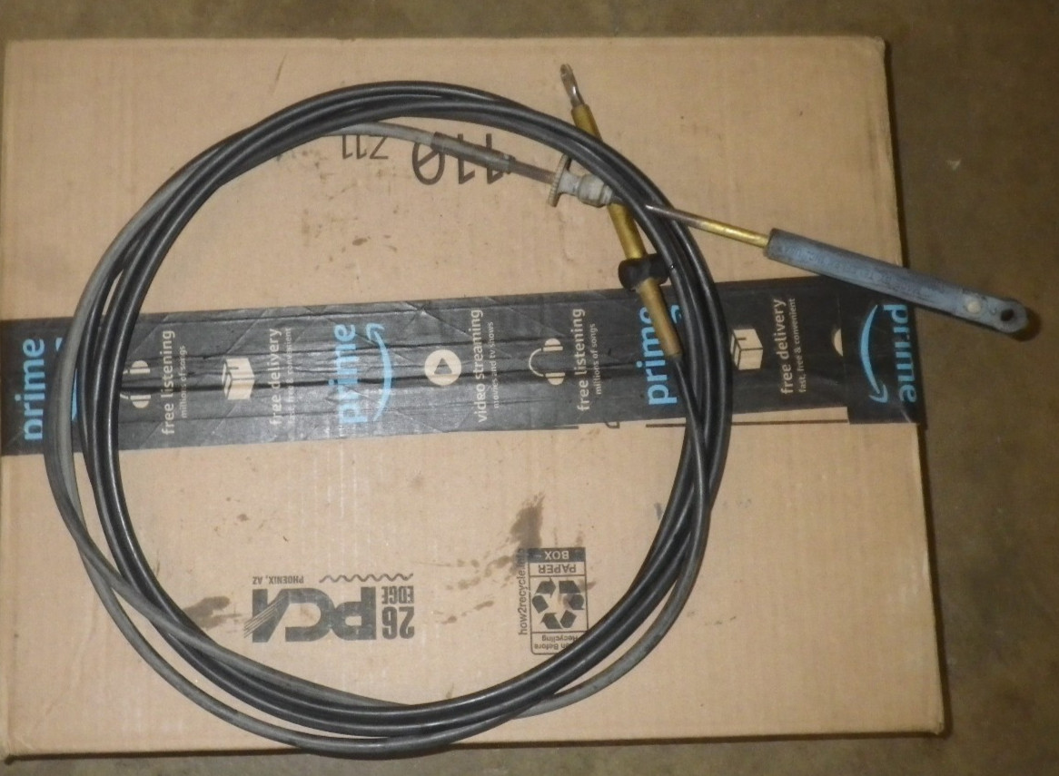 2 CONTROL CABLE JOHNSON EVINRUDE OMC TELEFLEX CC20516 16 FT SHIFT and THROTTLE