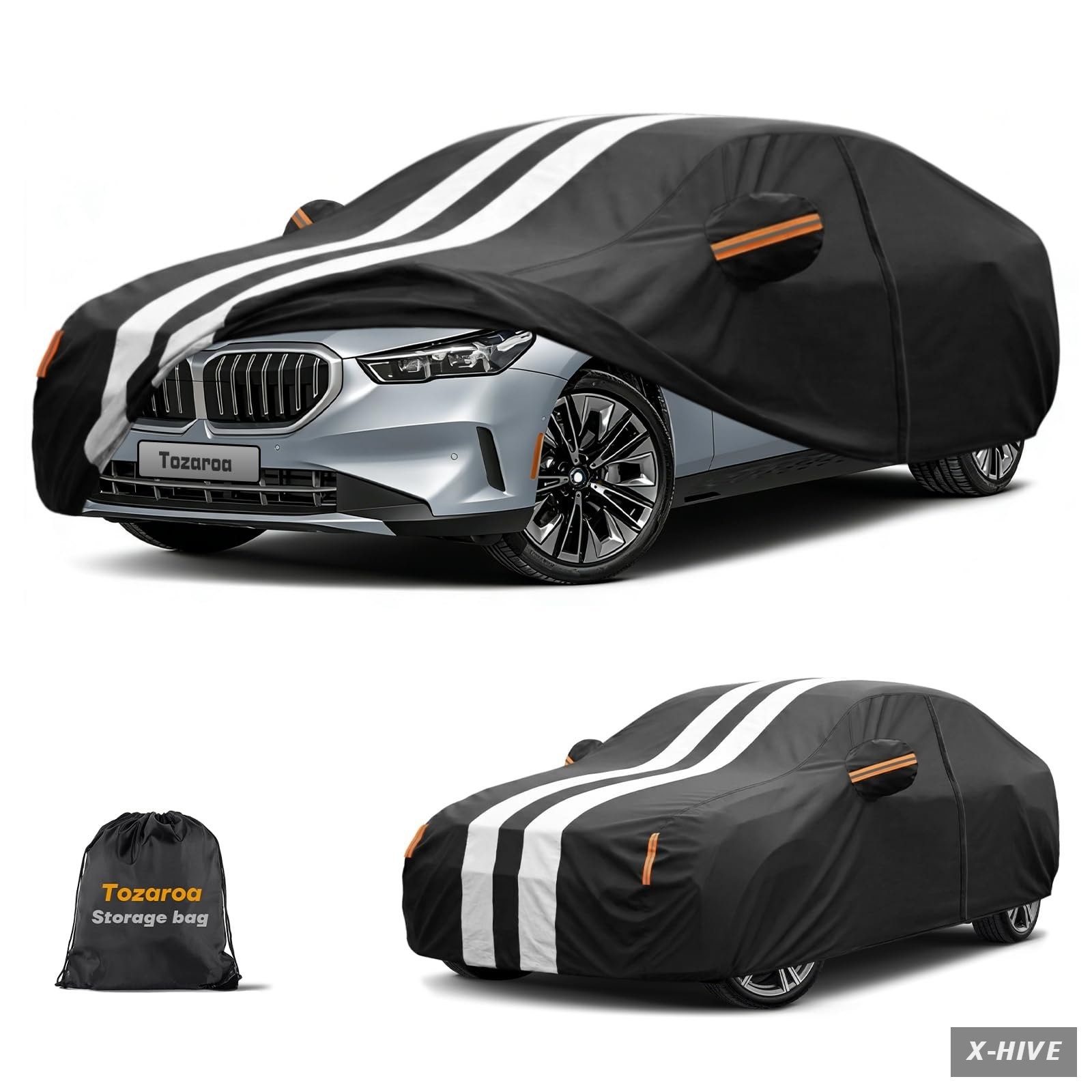 Full Car Covers 50%Vinyl+30%Aluminum+20%Cotton 1 Count Multi-Layer Cover Custom