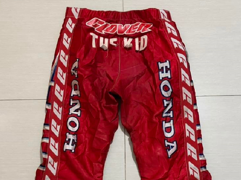 Vintage Motocross Wgp 1987 Eric Geboers The Kid Honda Champ5Times Pants Size 32 Vintage Motocross Wgp 1987 Eric Geboers The Kid Honda Champ5Times Pants Size 32