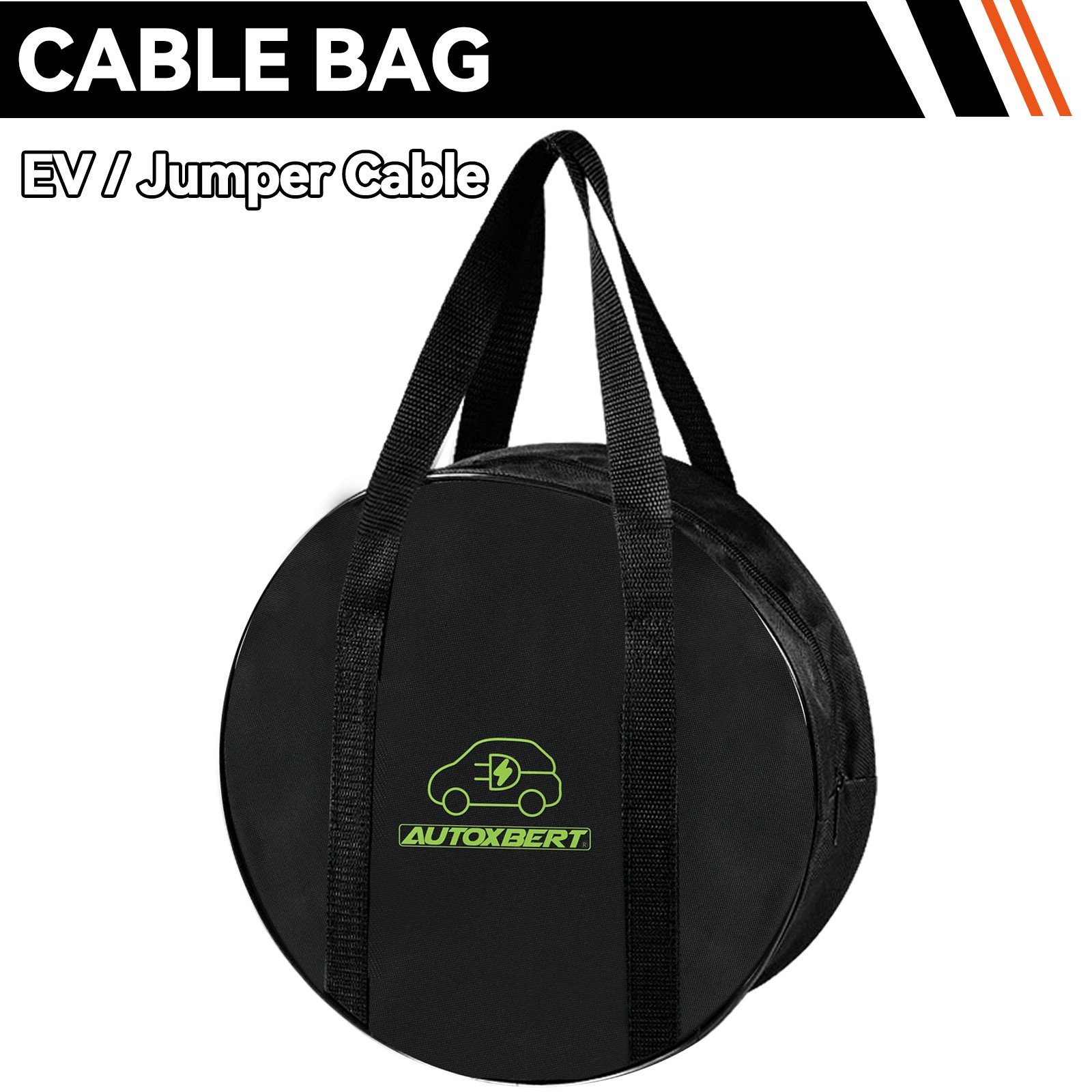 EV Charger Gun Cord Jumper Cable Storage Bag RV Sewer Hose Organizer Universal
