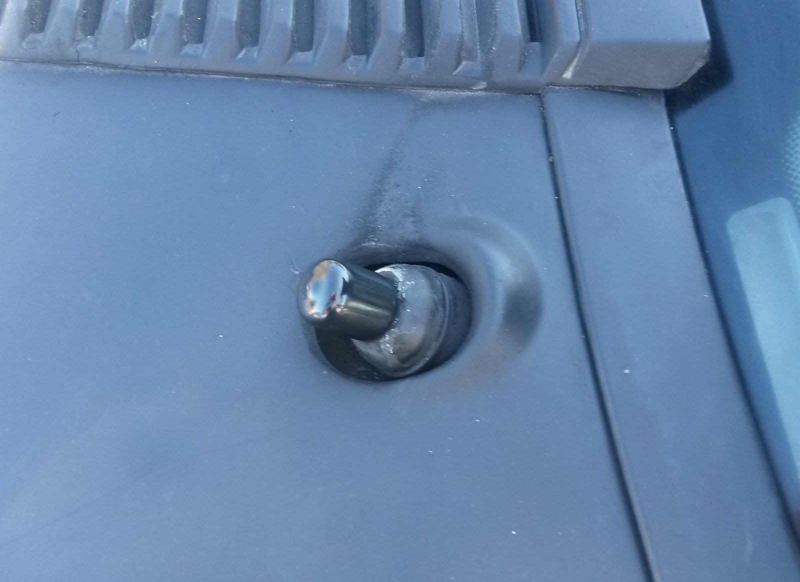 79-93 Ford Mustang Black Windshield Wiper Delete Caps (Set of Two)