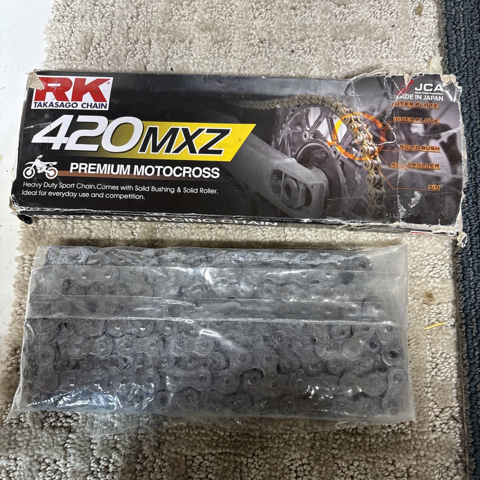 New RK Takasago Chain GB420MXZ Premium Motocross Racing Chain Gold 116 Link New RK Takasago Chain GB420MXZ Premium Motocross Racing Chain Gold 116 Link