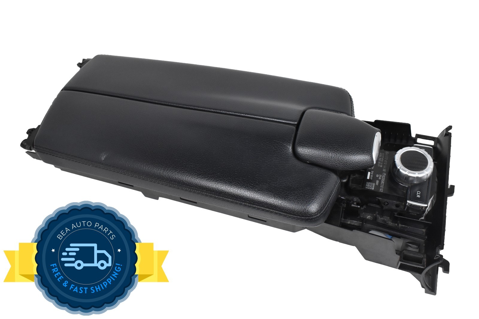 2012-2018 Mercedes CLS550 Center Console Black Leather Armrest Storage OEM