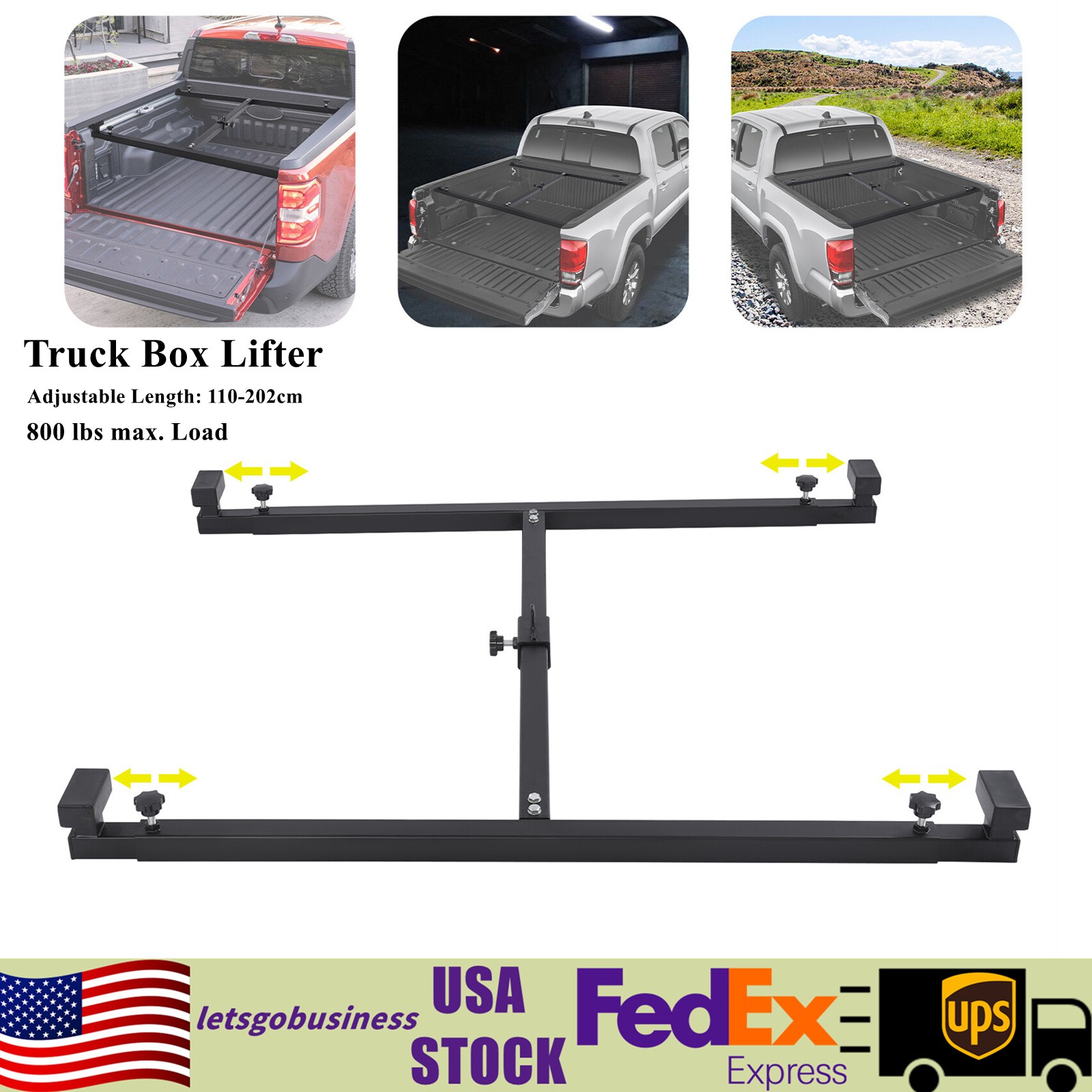 Universal Adjustable Truck Bed Lifter Box Lift for Lift Pickup Bed Easily safely