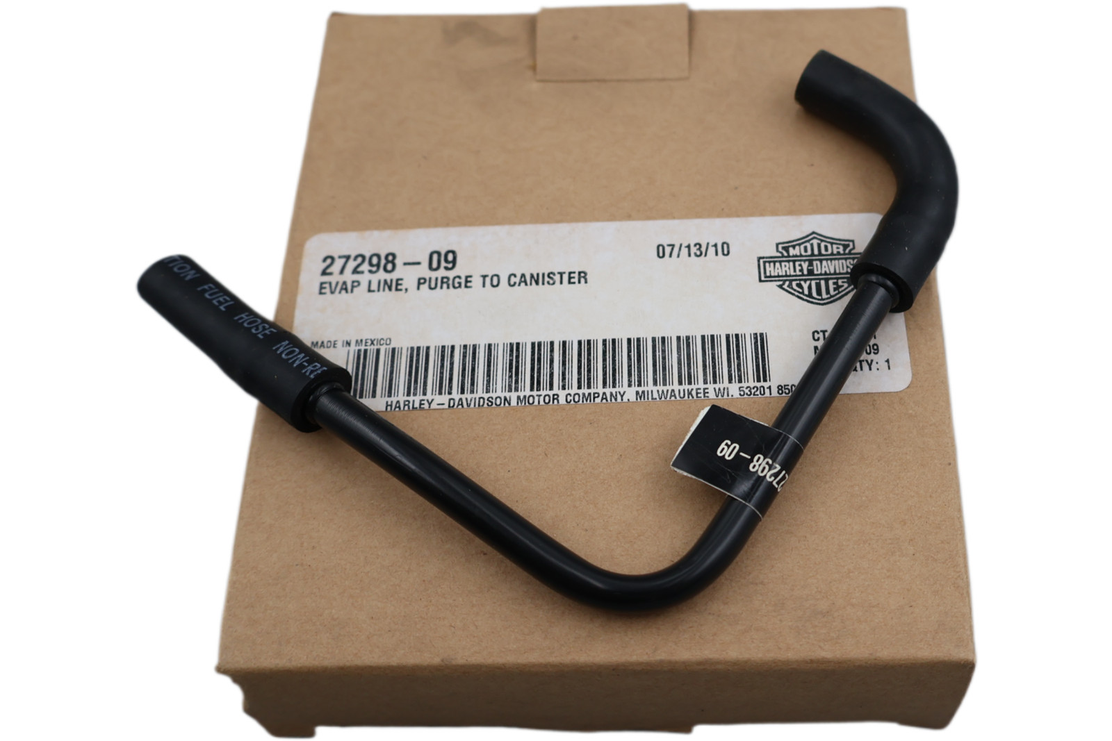 27298-09 NEW OEM 2009-2014 HARLEY-DAVIDSON TOURING EVAP LINE PURGE TO CANISTER