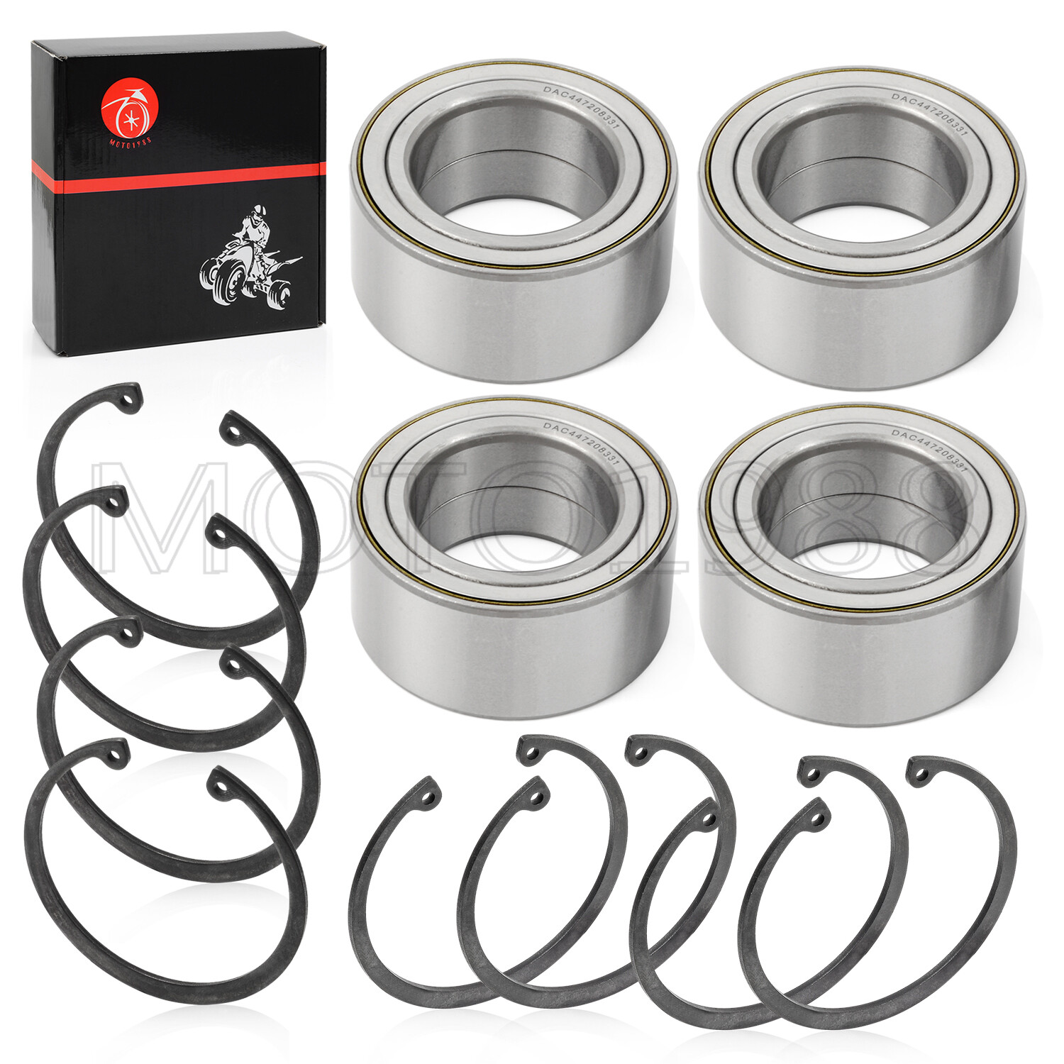 4 sets FRONT & REAR WHEEL Bearings for Polaris Sportsman 850 2009 - 2010 3514822