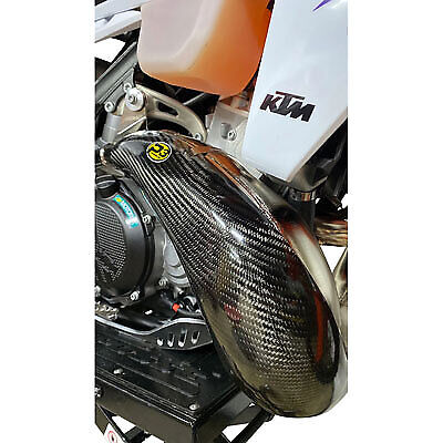 P3 Carbon MAXCoverage Pipe Guard FMF Gnarly/Fatty Fits KTM HUSQVARNA GAS GAS