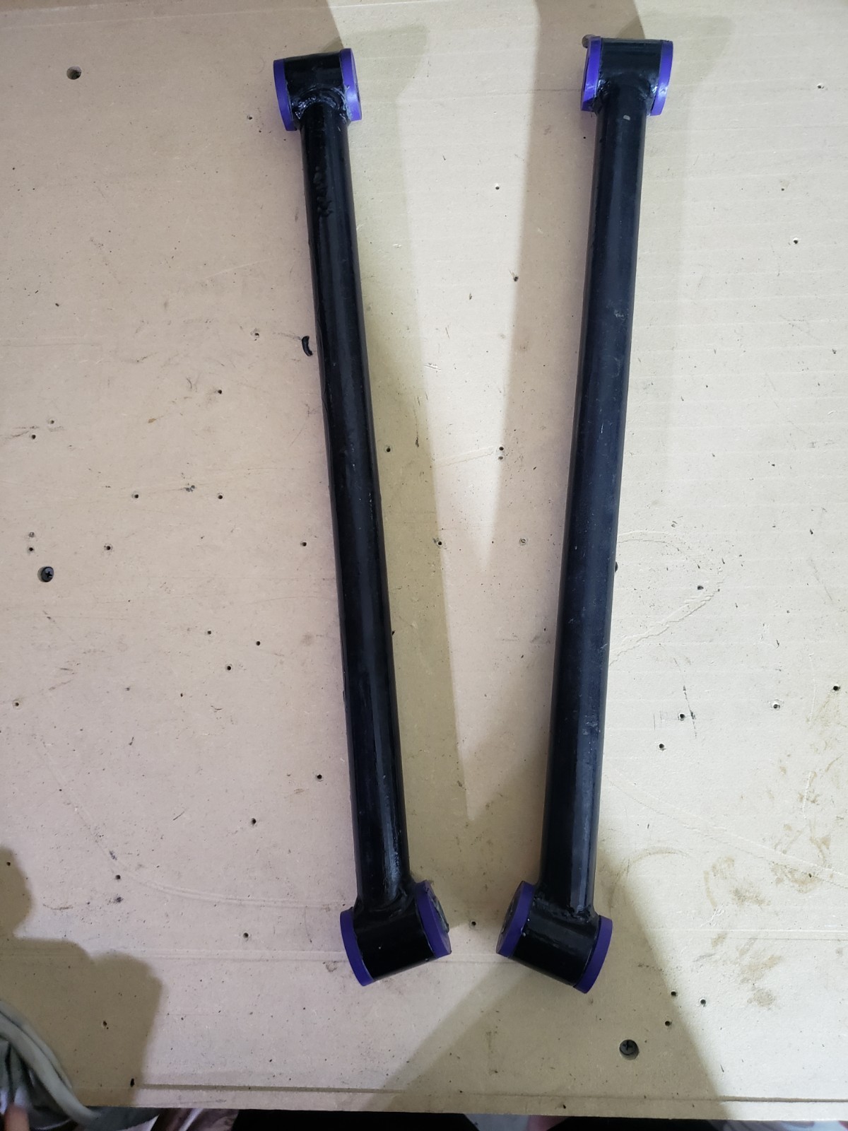 1989 Lotus Esprit Turbo OEM Rear Lower Suspension Links L&R w/ Poly Bushings