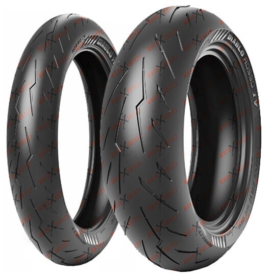 Pirelli Diablo Rosso IV 120/70ZR17 200/55ZR17 Front Rear Tire Motorcycle Set