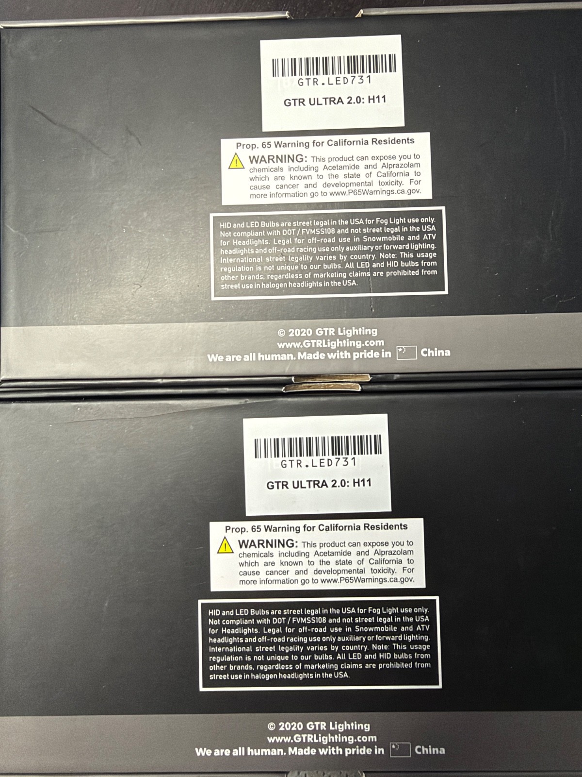 GTR LIGHTING ULTRA 2 LED731 H11 (Used for approximately 6 months)