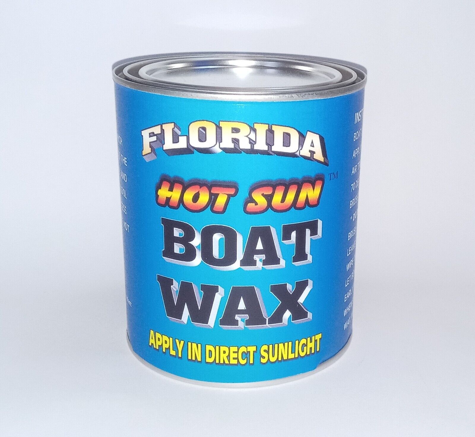Boat Wax easy brush on, removes oxidation. No machines are used.