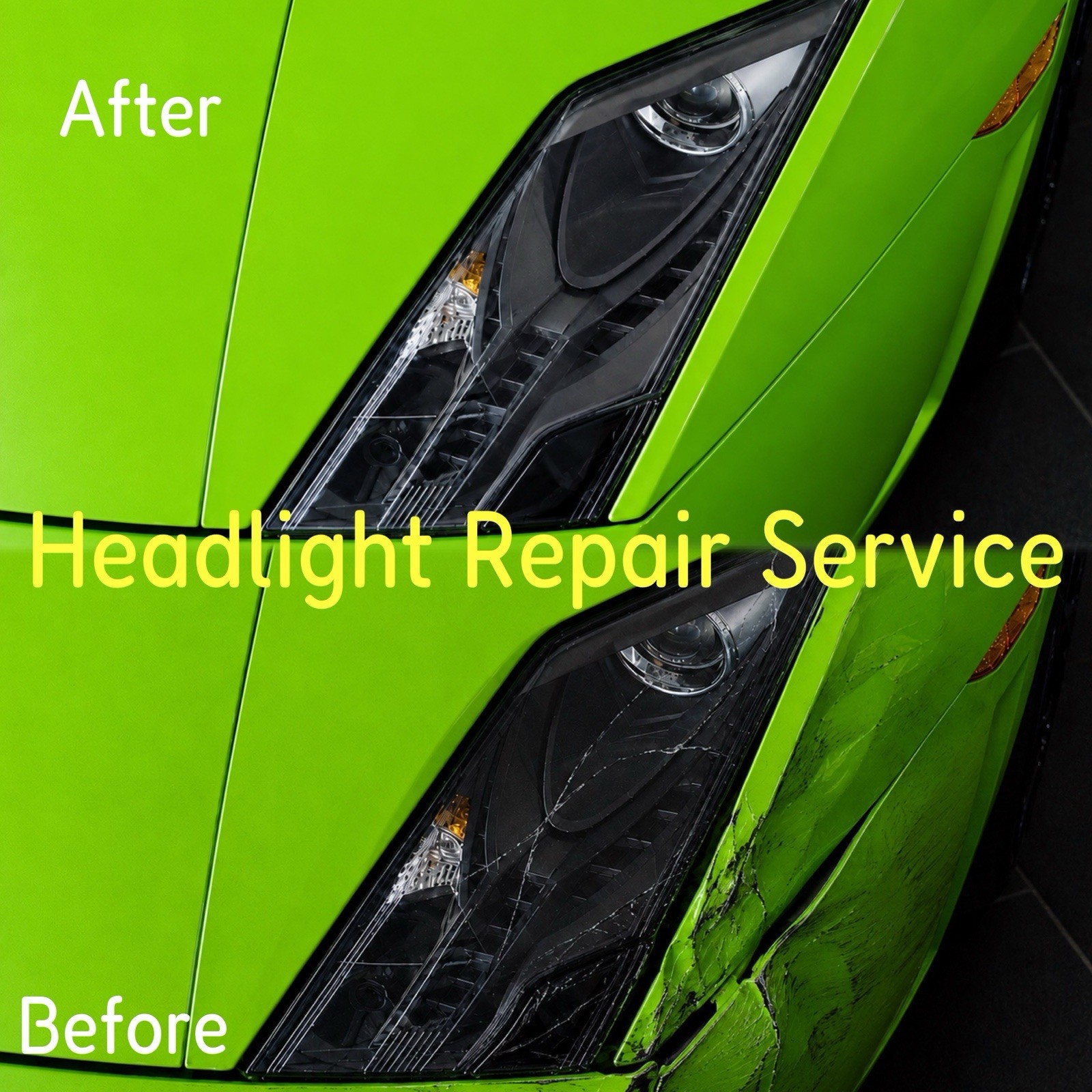 Headlight Repair Service For Lamborghini Gallardo 560 2008,2009,2010,2011,2012 