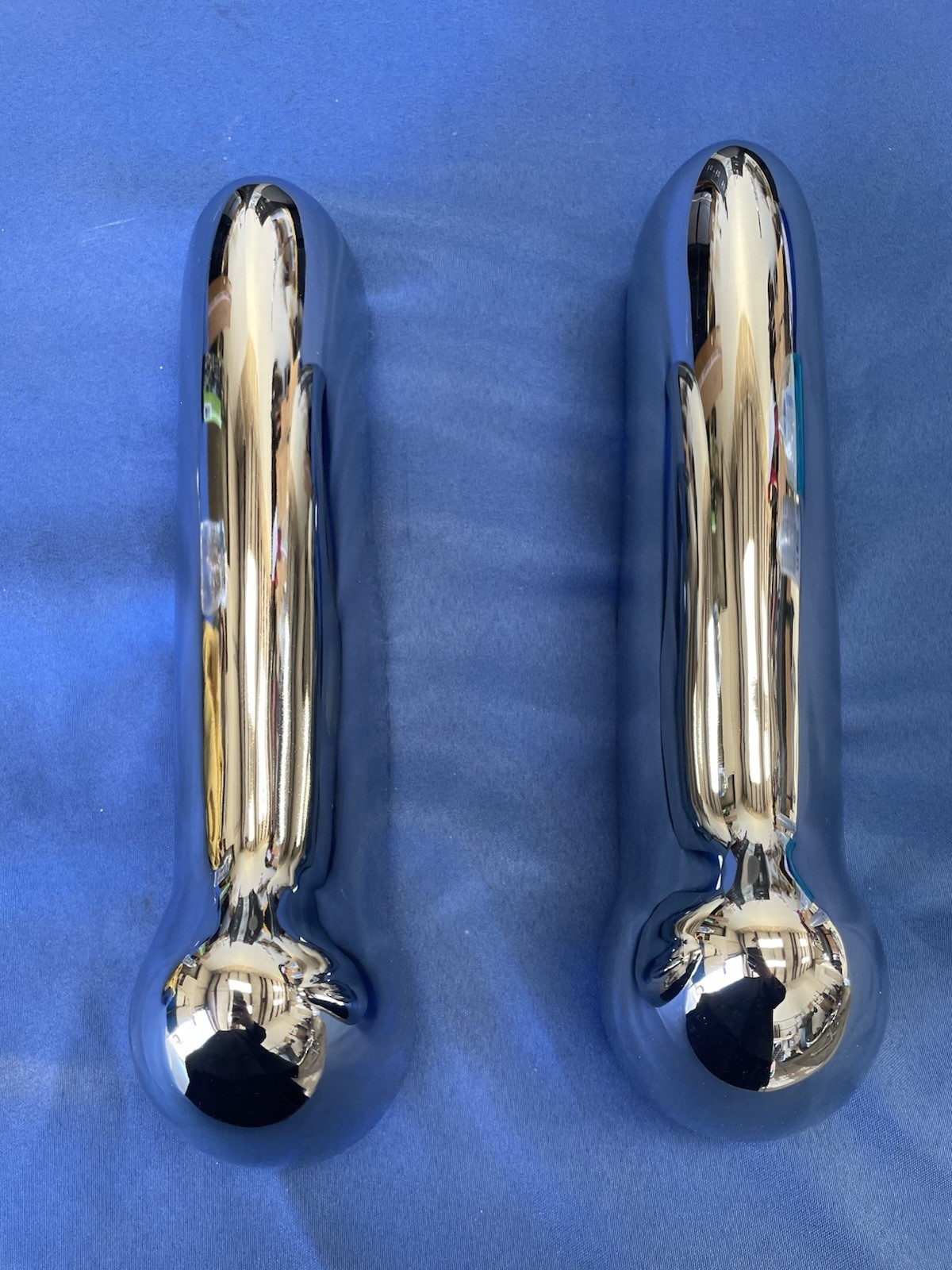 1949 - 50 Chevrolet Rear Bumper Guards, Original Triple Chrome . ￼