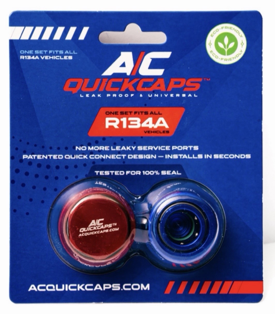 Billet R134a A/C Service Port Caps Leak Proof Billet R134a A/C Service Port Caps Leak Proof