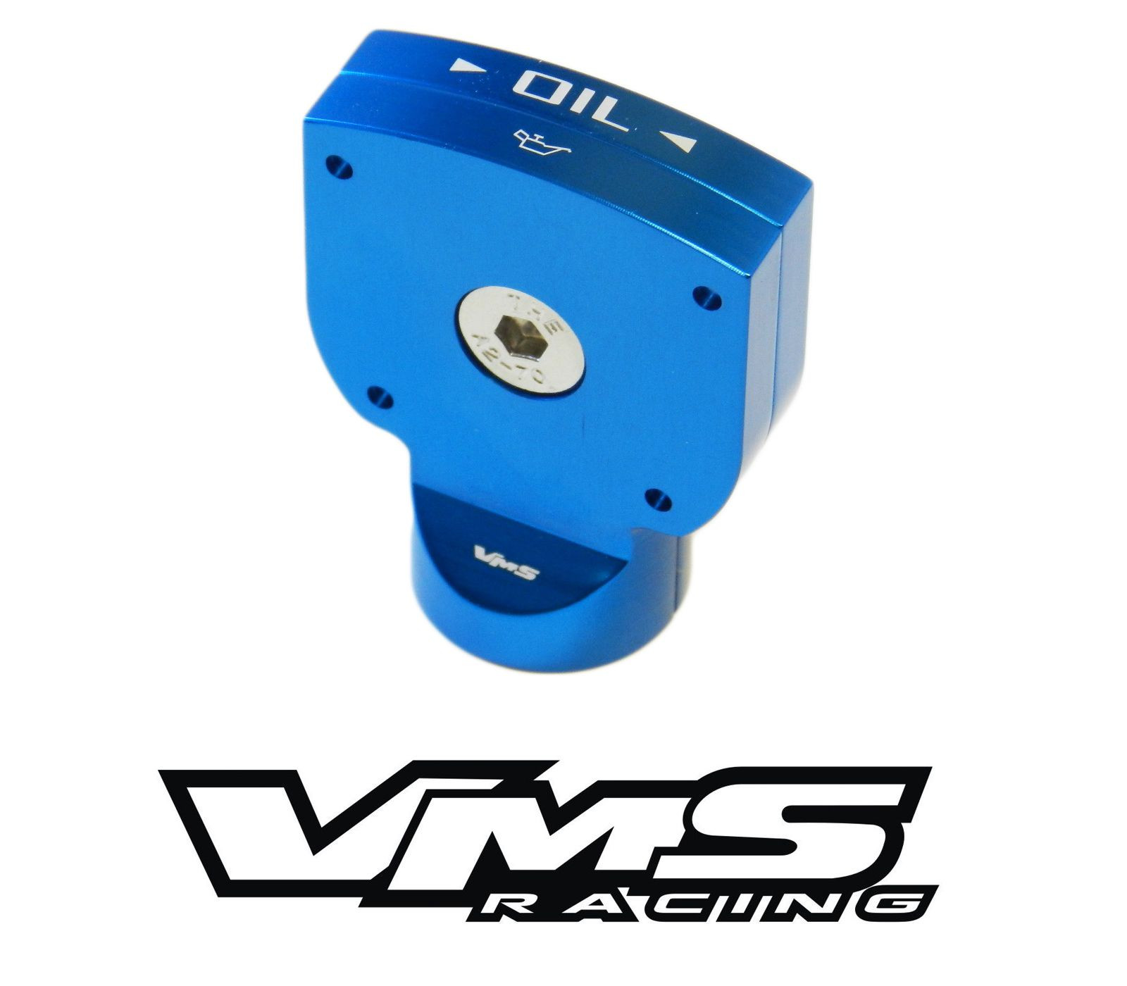 VMS BLUE BILLET ALUMINUM ENGINE OIL DIPSTICK HANDLE GRIP COVER CAMARO CORVETTE