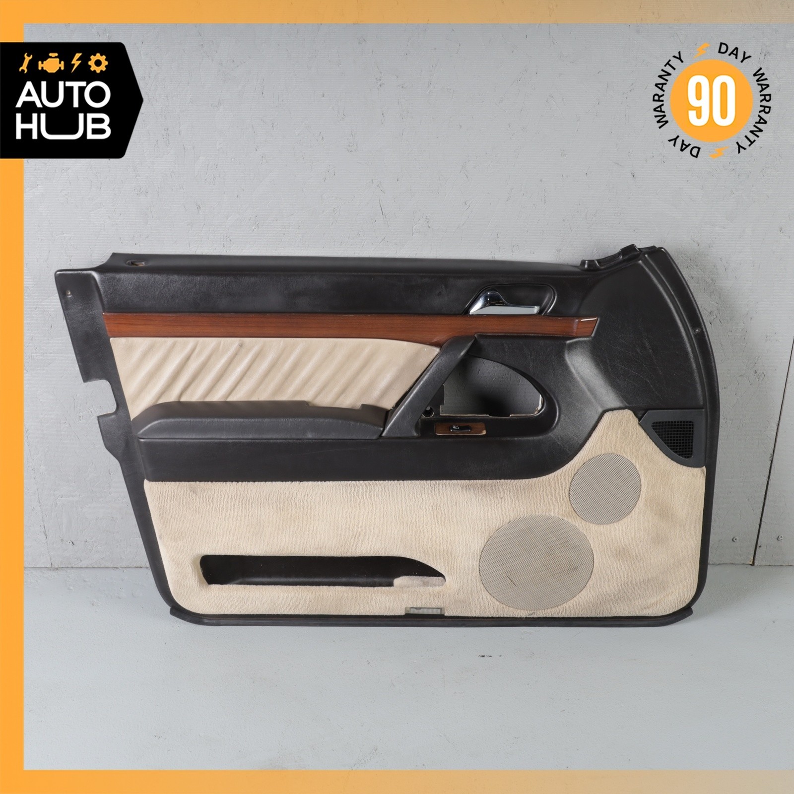 92-94 Mercedes W140 300SE S500 Front Left Driver Side Interior Door Panel OEM 92-94 Mercedes W140 300SE S500 Front Left Driver Side Interior Door Panel OEM
