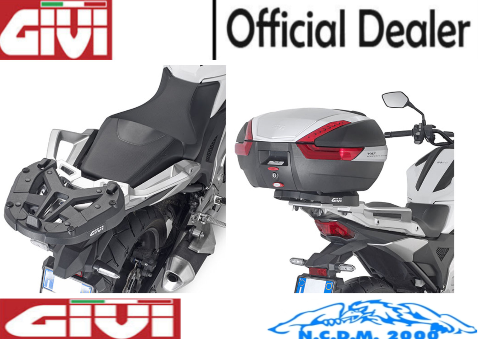 Givi Rear Mounting SR1192 Monokey or Monolock Honda NC750X 2021 2022 2023