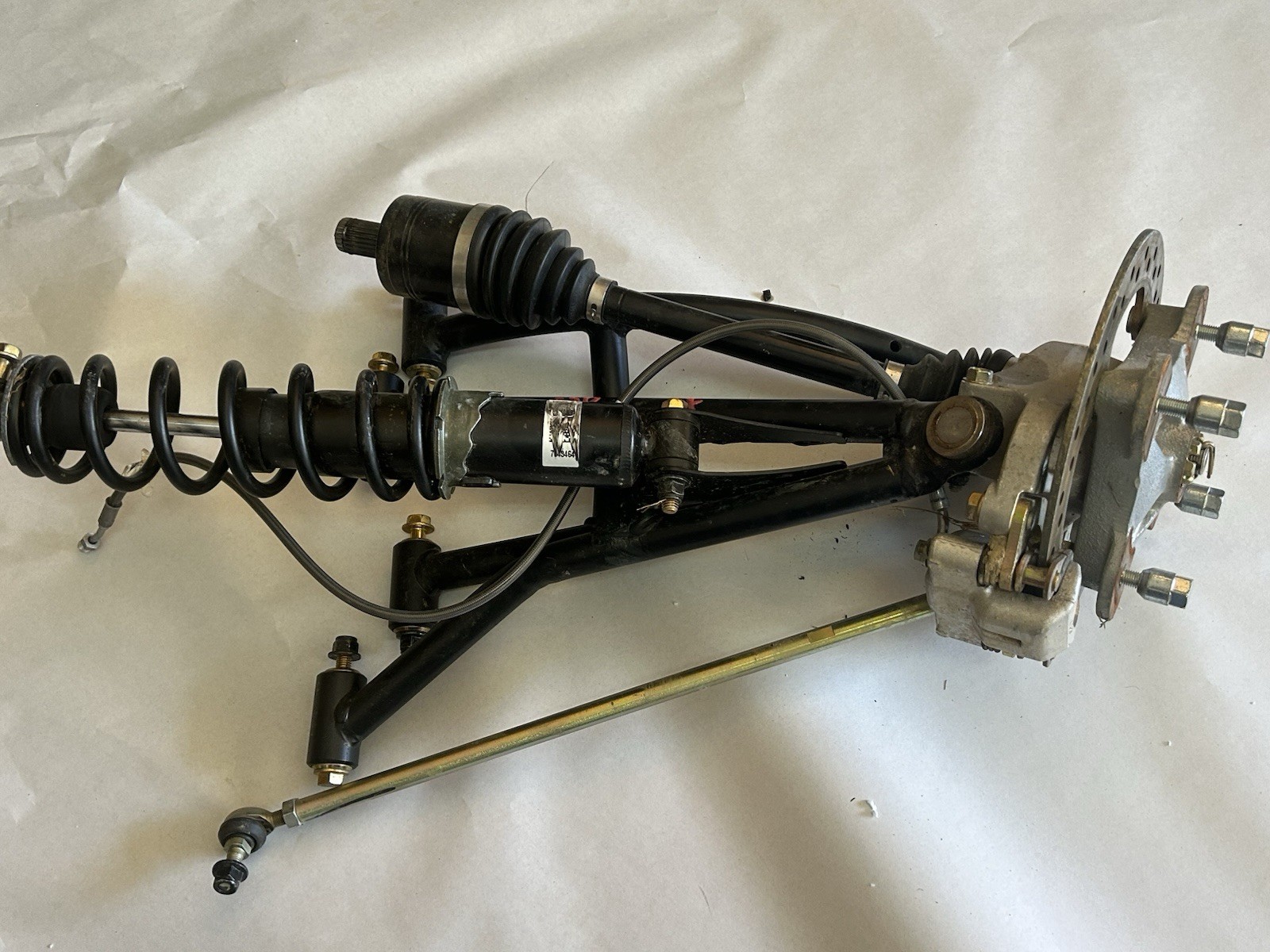 22-26 Polaris Sportsman 850 Front Right Upper Lower A Arm Hub Knuckle LIKE NEW
