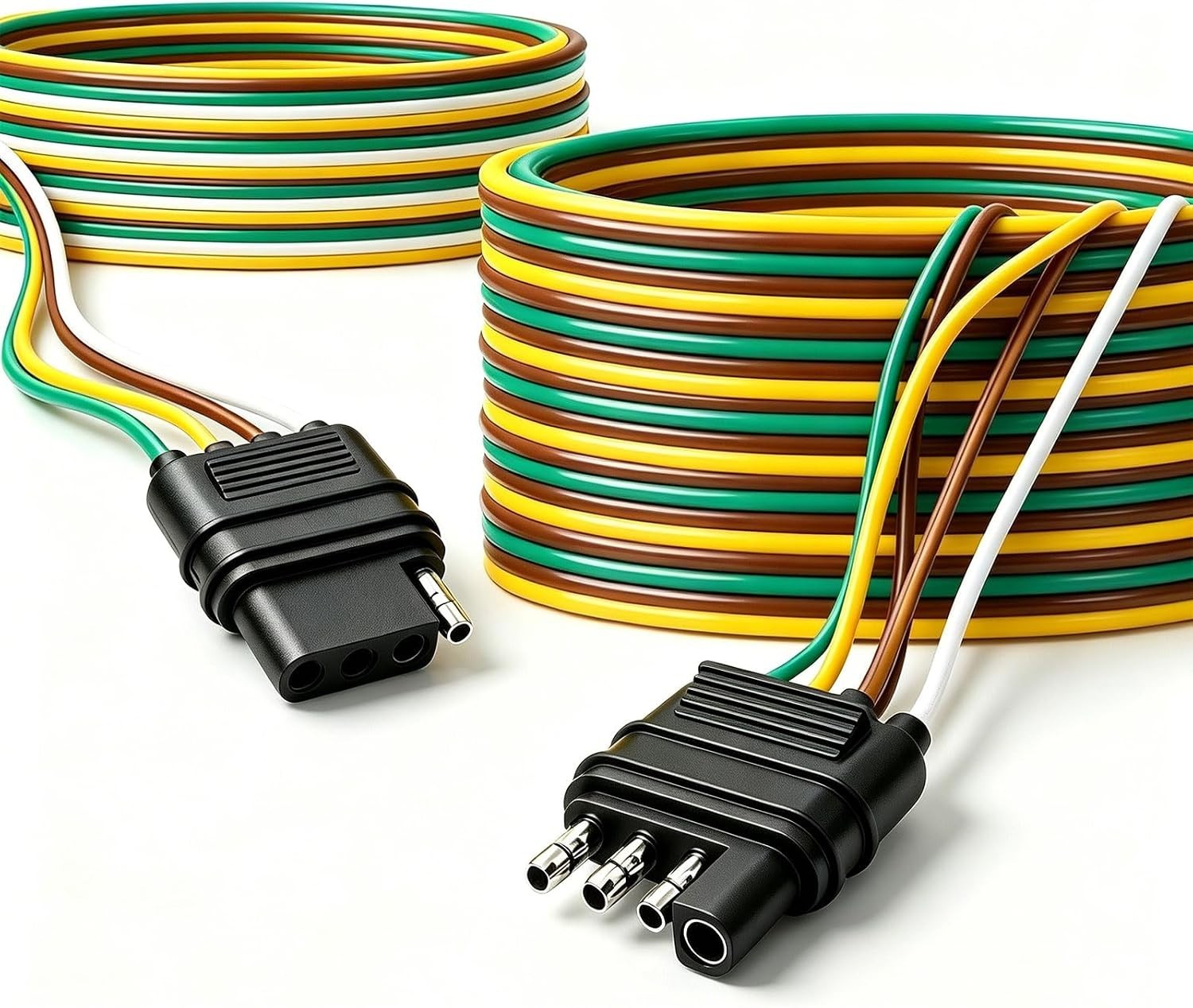 Corrosion-Resistant 50ft 4-Way Trailer Wiring Kit for Safe Transport of Trailers