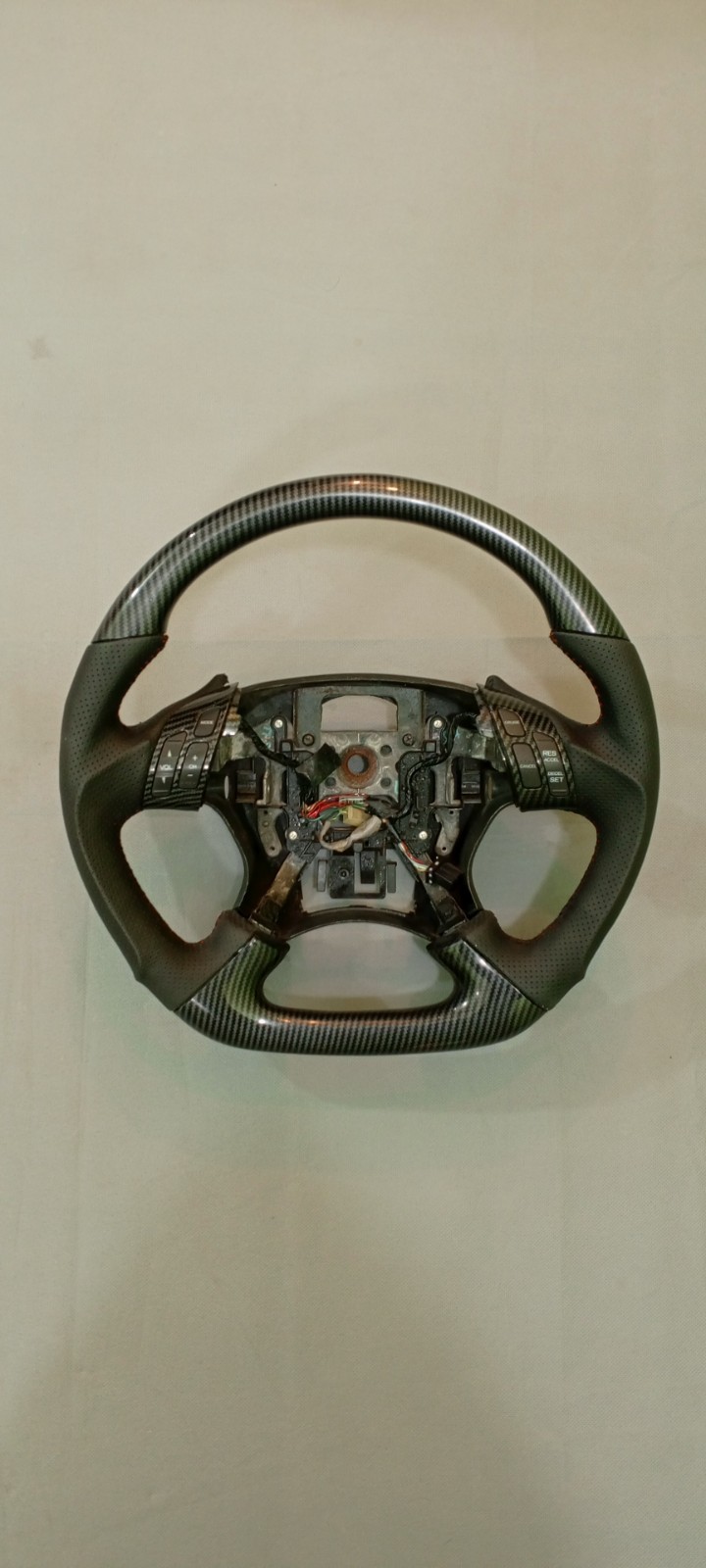 Honda Accord 7th Gen 2003-2007 Custom Carbon Fiber Steering Wheel Upgrade