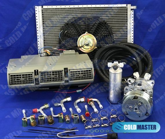Universal Underdash A/C Kit 405G 12V w/ 14x20 Condenser - 2A-V Belt