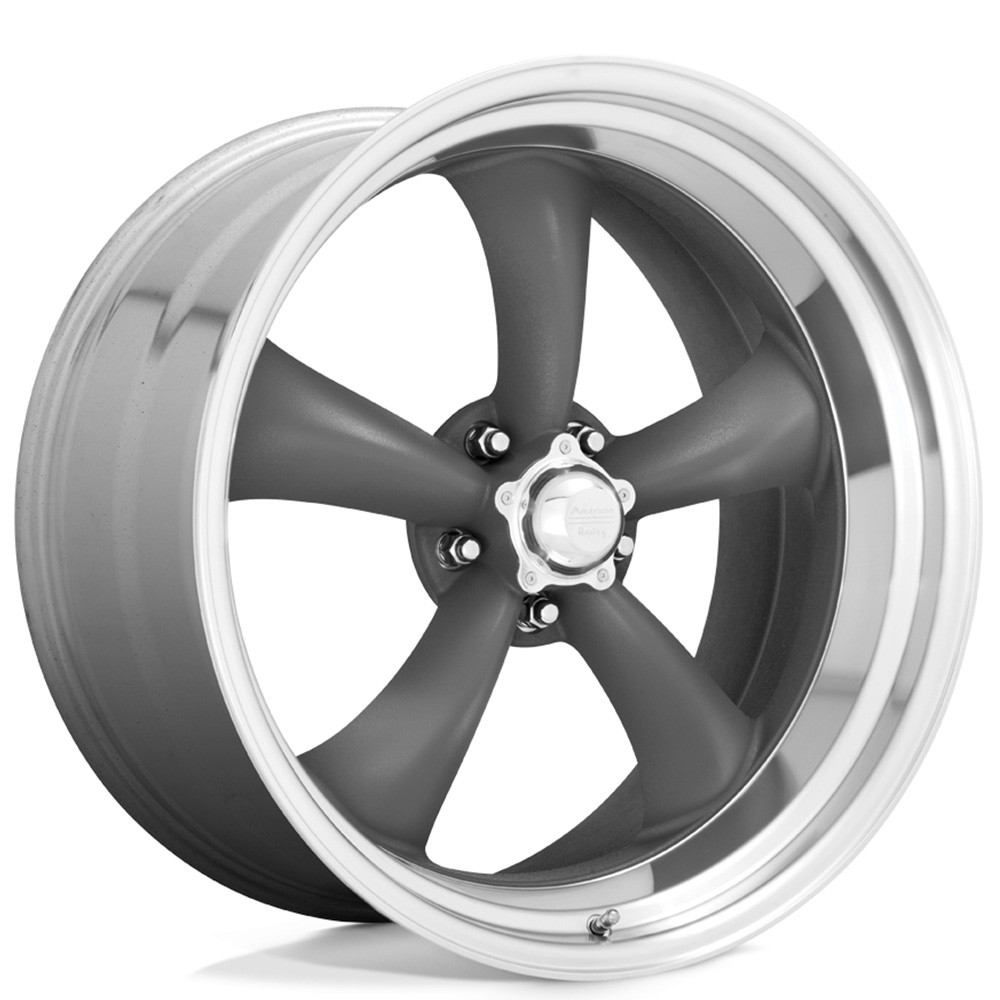20x8/20x10 American Racing Wheels Vintage VN215 Classic TT2 Mag Gray Rims (4pcs)