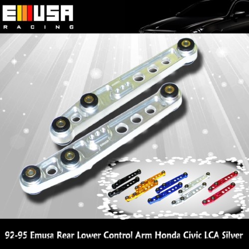 EMUSA Rear Lower Control Arm FOR 94-01 Acura Integra 88-95 Honda Civic Silver