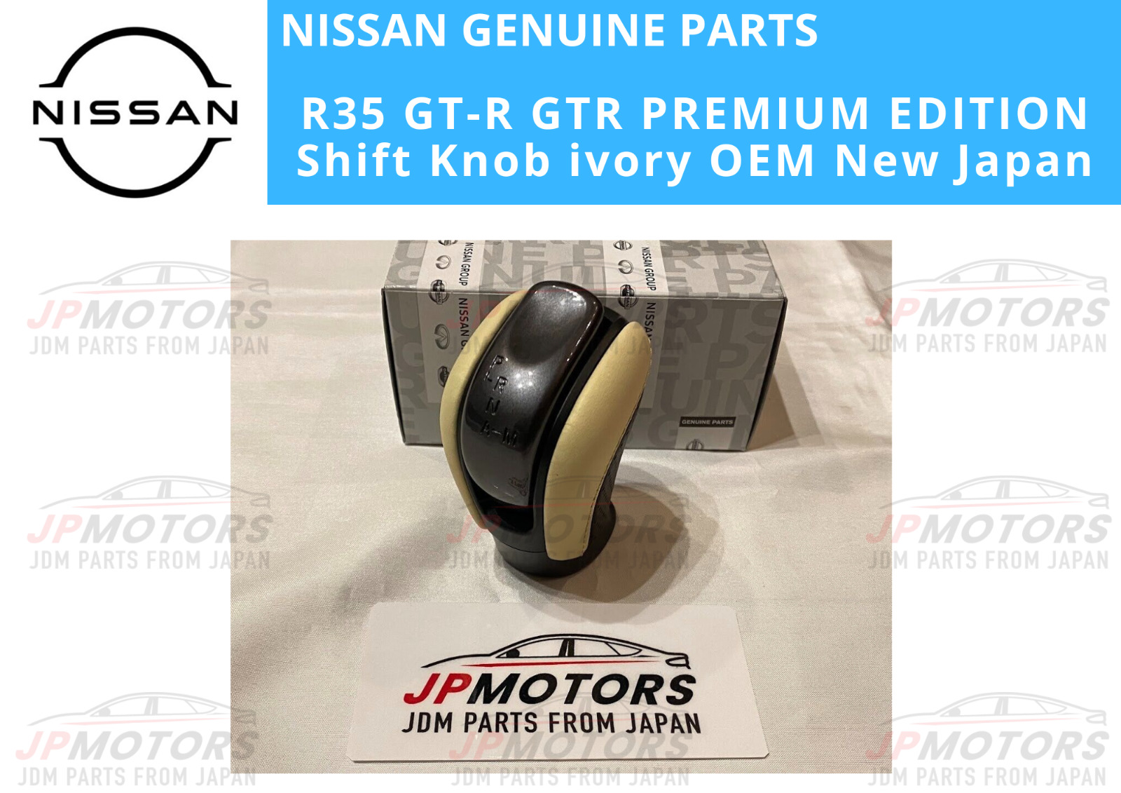 Nissan Genuine R35 GT-R GTR PREMIUM EDITION Shift Knob ivory OEM New Japan