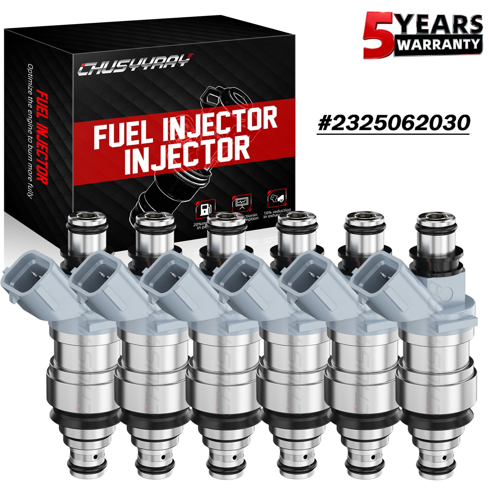 6pc NEW Fuel Injectors for 1995 1996 1997 1998 Toyota Tacoma 3.4L V6 2325062030