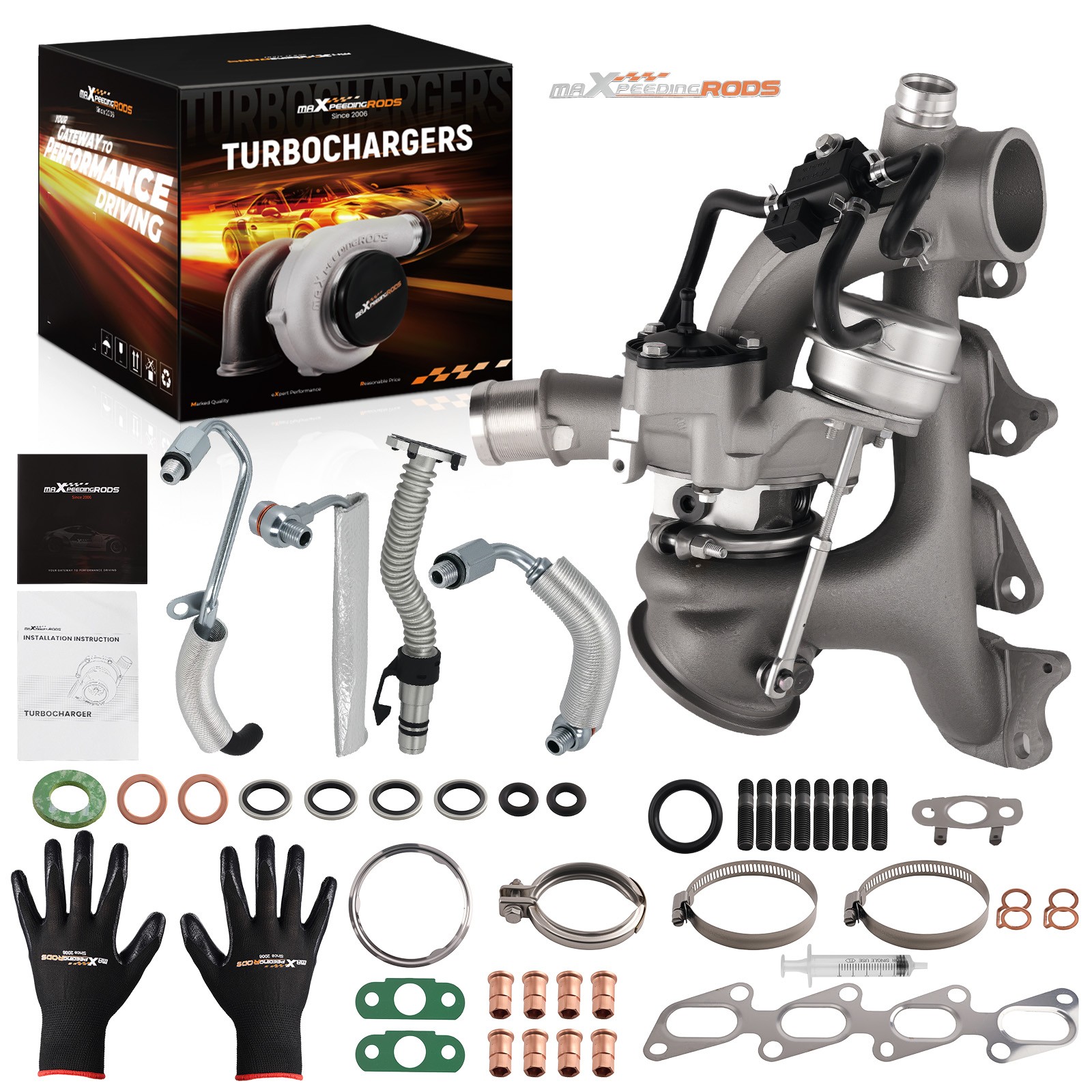 Turbo & Oil Line Kit for Chevrolet Chevy Cruze Trax Sonic Buick Encore 1.4 140HP