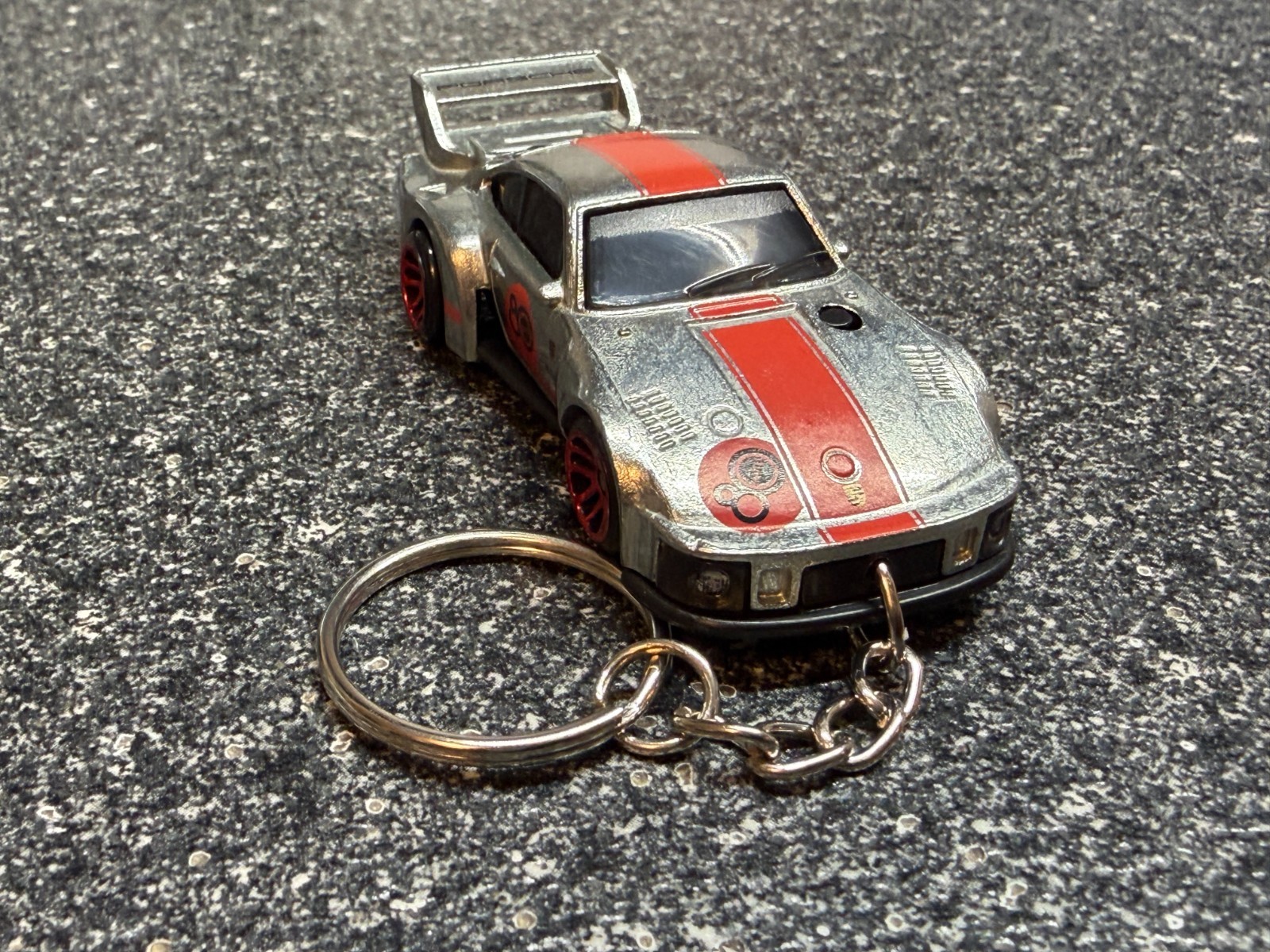 Fits Porsche 935 Silver Keychain Hot Wheels Racecar 911 Fits Porsche 935 Silver Keychain Hot Wheels Racecar 911