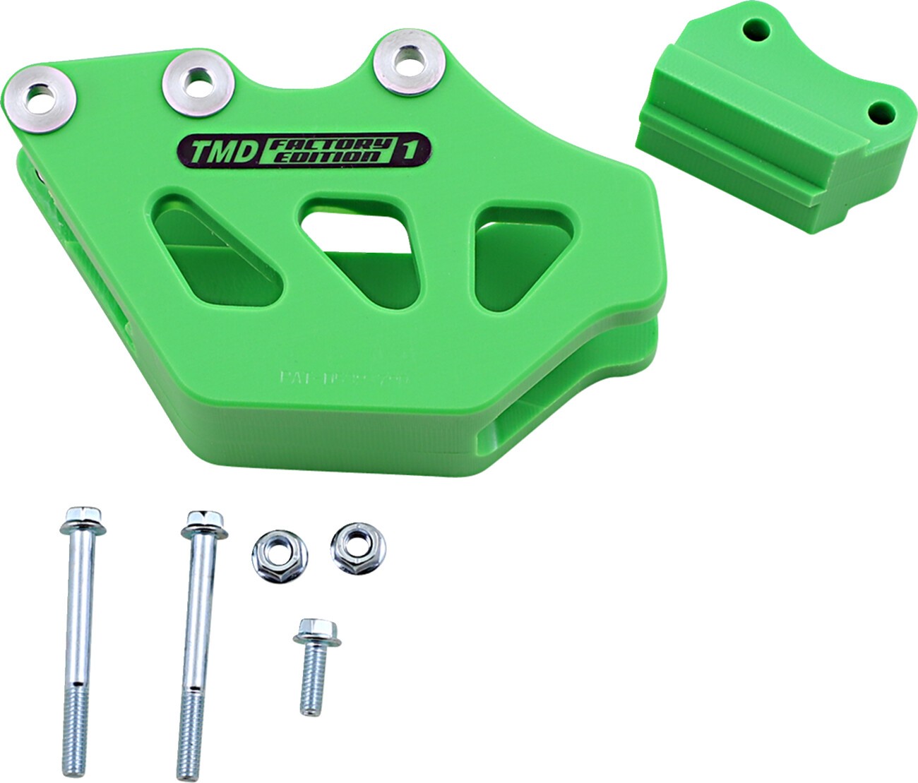 T.M. Designworks Factory Edition 1 Rear Chain Guide - Green - Kawasaki T.M. Designworks Factory Edition 1 Rear Chain Guide - Green - Kawasaki
