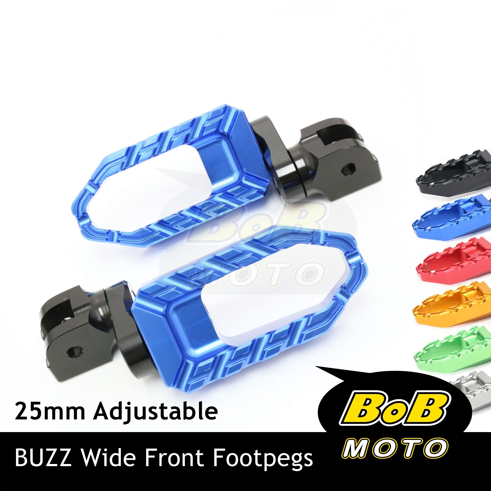 BUZZ Rider Foot Pegs 25mm Extend For Honda CB500X 13-22 21 20 19 18 17 16 15 14