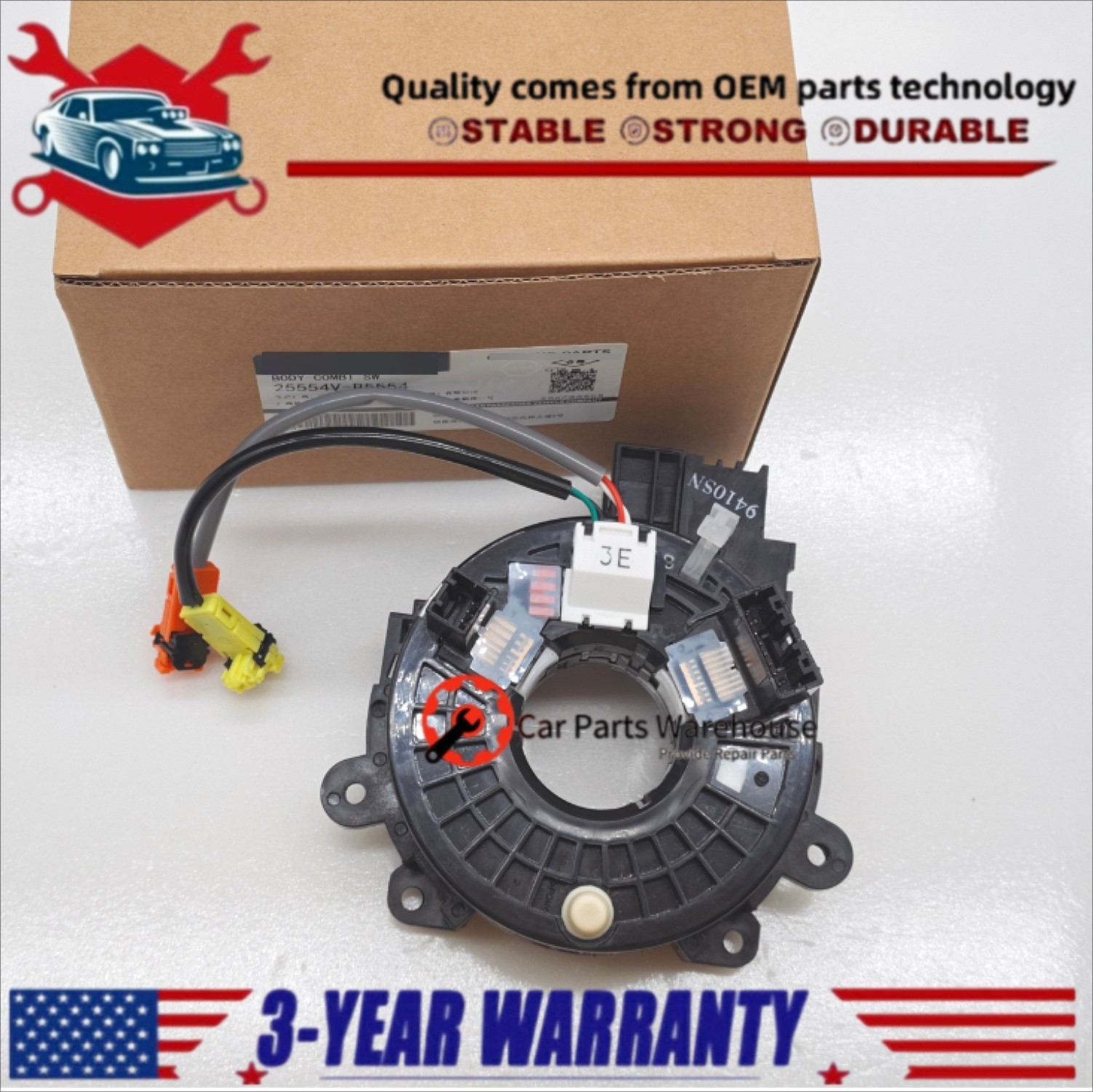 OEM B5554-1EA8A Clock Spring For 2009-2020 Nissan 370Z / 2009-2014 Nissan GT-R