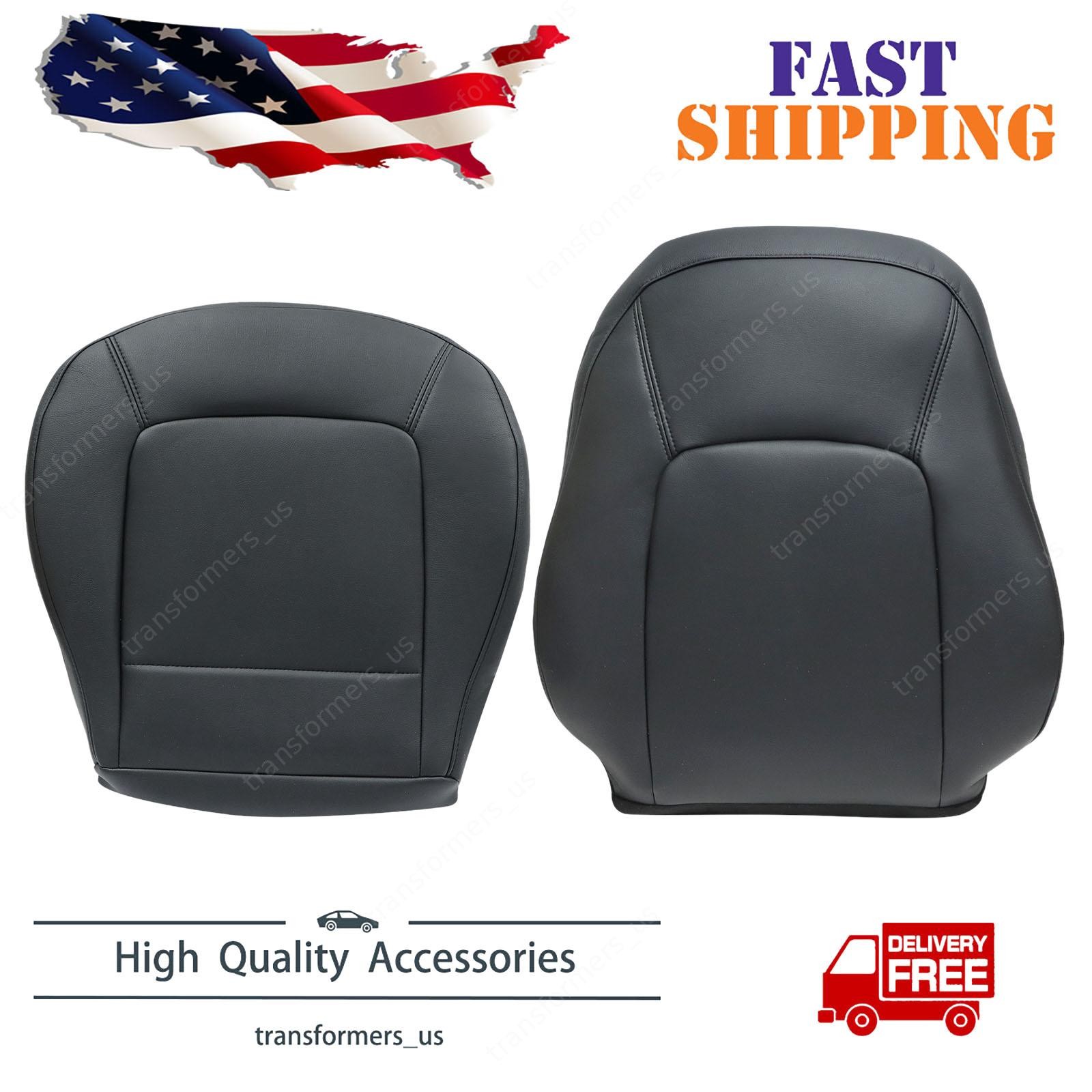 FOR 1998-2010 Volkswagen Beetle Driver Bottom & Top Leather Seat Cover Black FOR 1998-2010 Volkswagen Beetle Driver Bottom & Top Leather Seat Cover Black