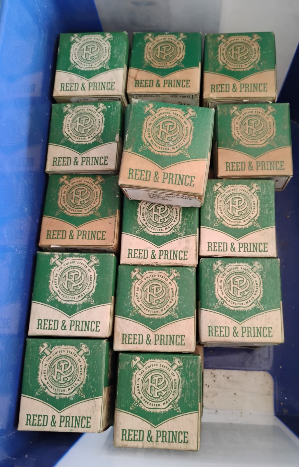 NOS 40 Boxes Reed & Prince 100 Count 1 1/8 4-40NC-2A Flat Head Screws NOS 40 Boxes Reed & Prince 100 Count 1 1/8 4-40NC-2A Flat Head Screws
