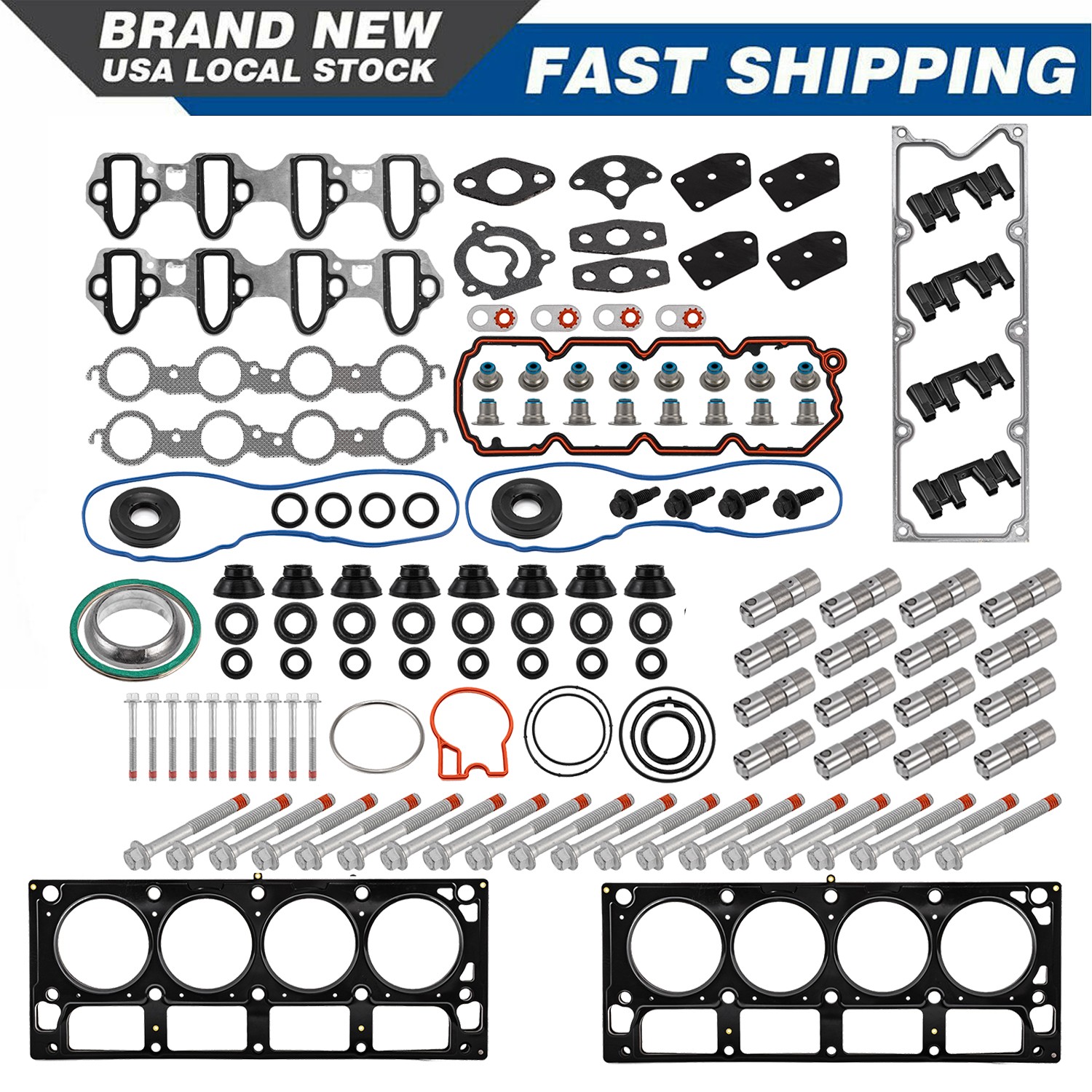 NON AFM Deleted Kit Camshaft Lifters Kit for 07-13 Chevrolet GMC 5.3L Truck/SUV