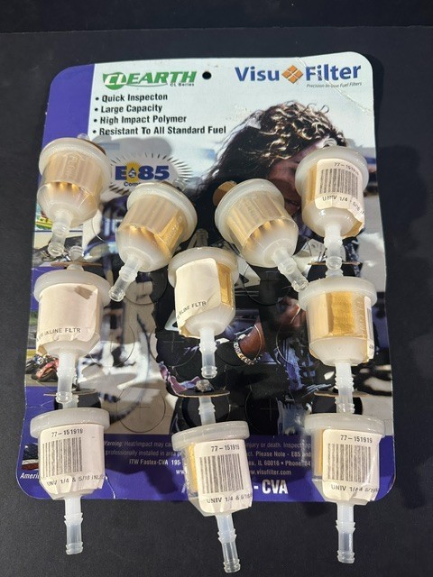 Visu In -Fuel Filters Univ 1/4 in / 5/16 in. 8478 02 9909 / Display Card of 10 Visu In -Fuel Filters Univ 1/4 in / 5/16 in. 8478 02 9909 / Display Card of 10