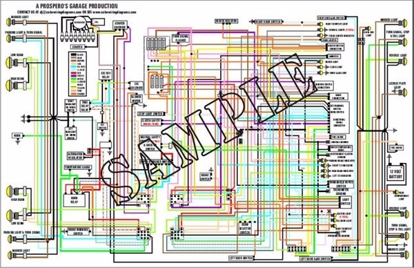 11x17 COLOR Wiring Diagram for BMW 2003 2004 2005 2006 F650GS Paris Dakar 0186