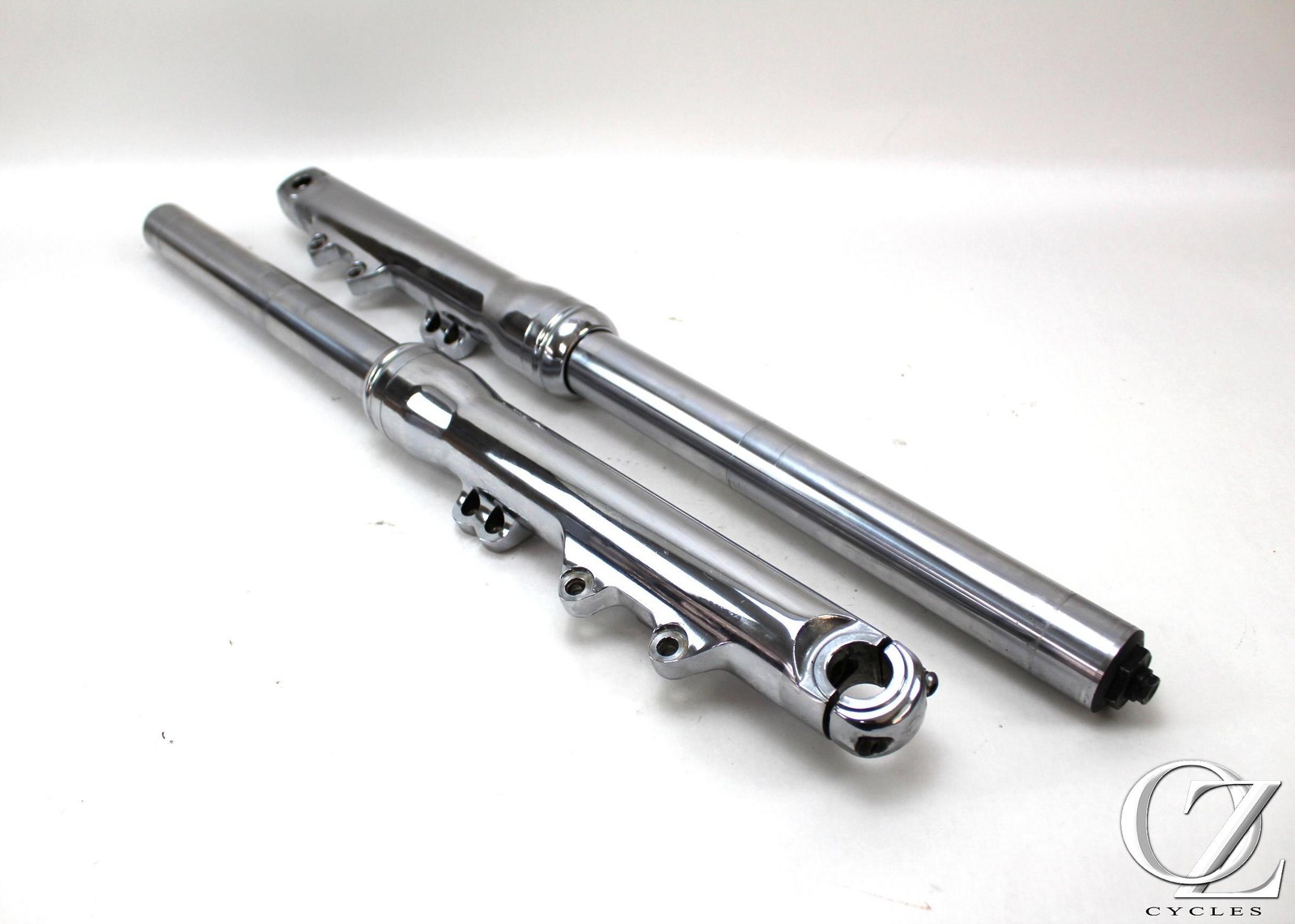 2017 17 Harley Dyna Low Rider FXDL 49mm Dual Disc Chrome Front Forks Suspension