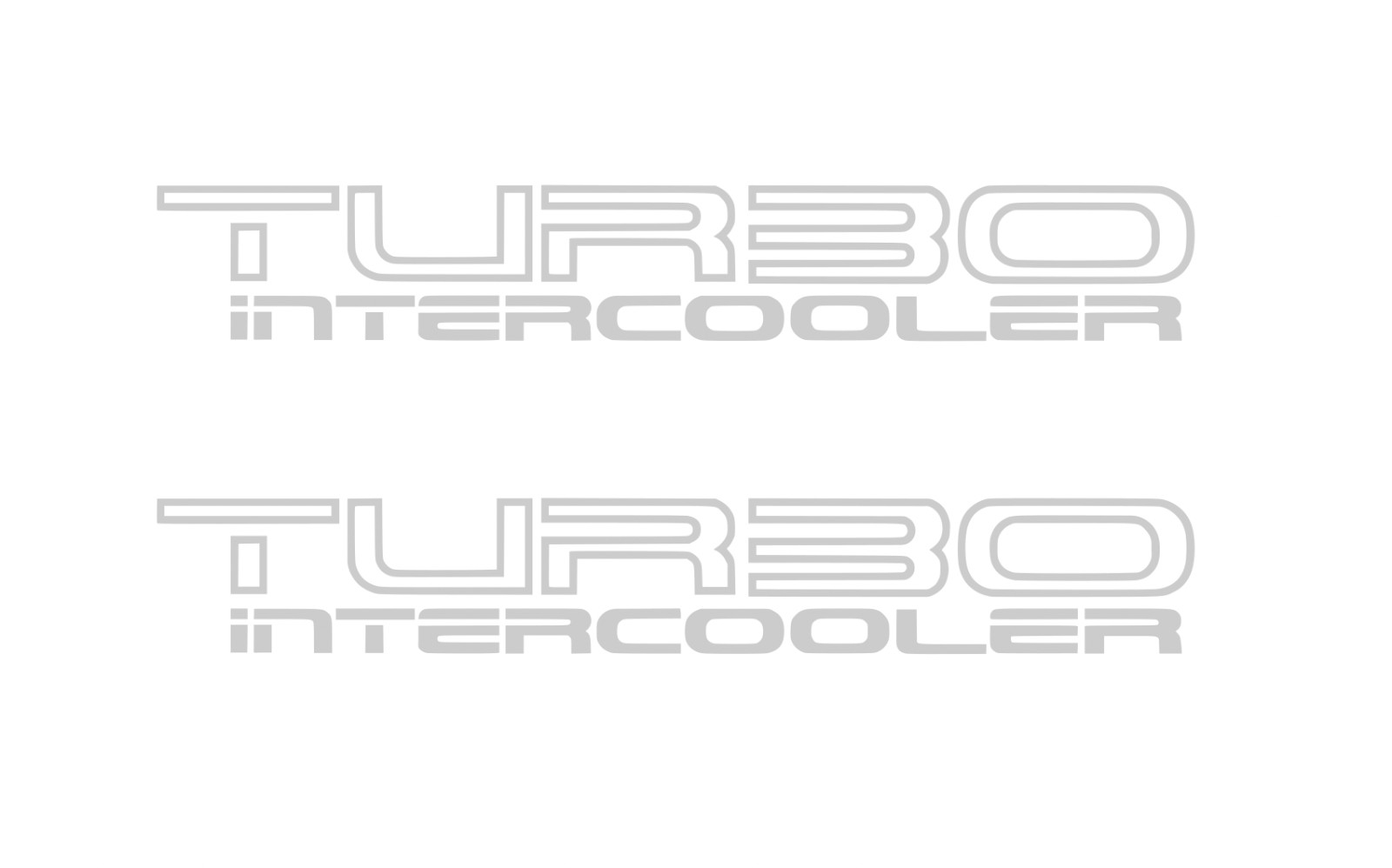 Turbo Intercooler Vinyl Decal Sticker For Mitsubishi Eclipse GST Plymouth Laser