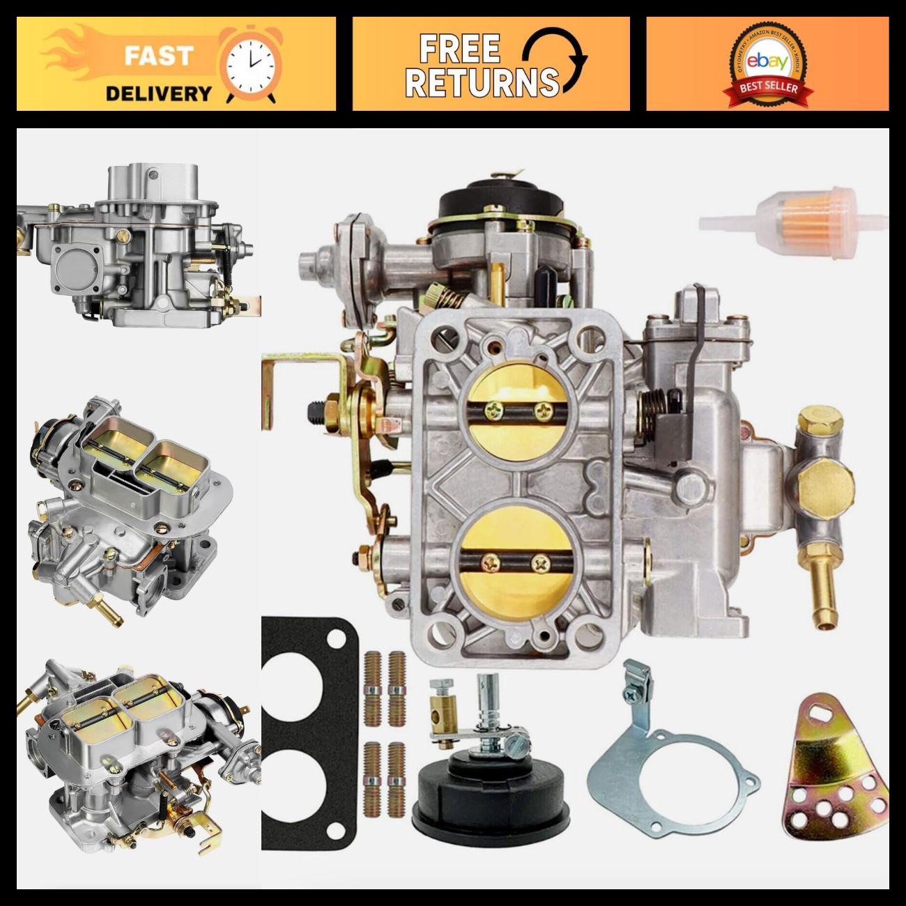 2 Barrel Carburetor with Electric Choke for Weber 32/36 DGEV - High Performance