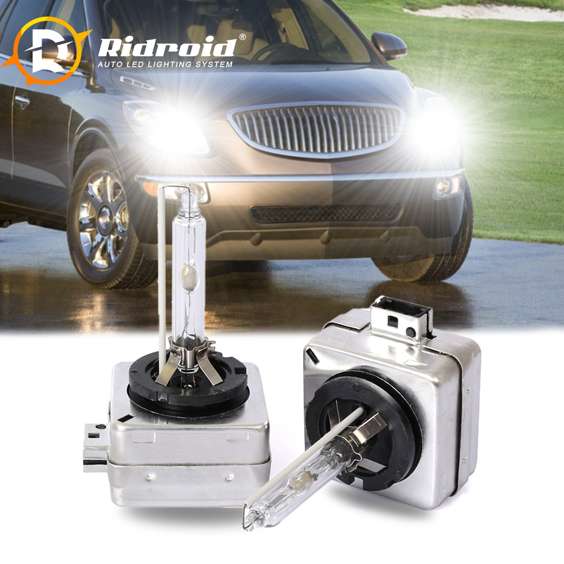 For Buick Enclave 2008-2012 2x D1S HID Headlight High&Low Beam 6000K Bulbs Set 2