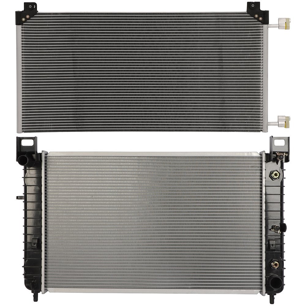 Radiator & Condenser Cooling Kit For 02-04 CadillEscalade GMC Yukon