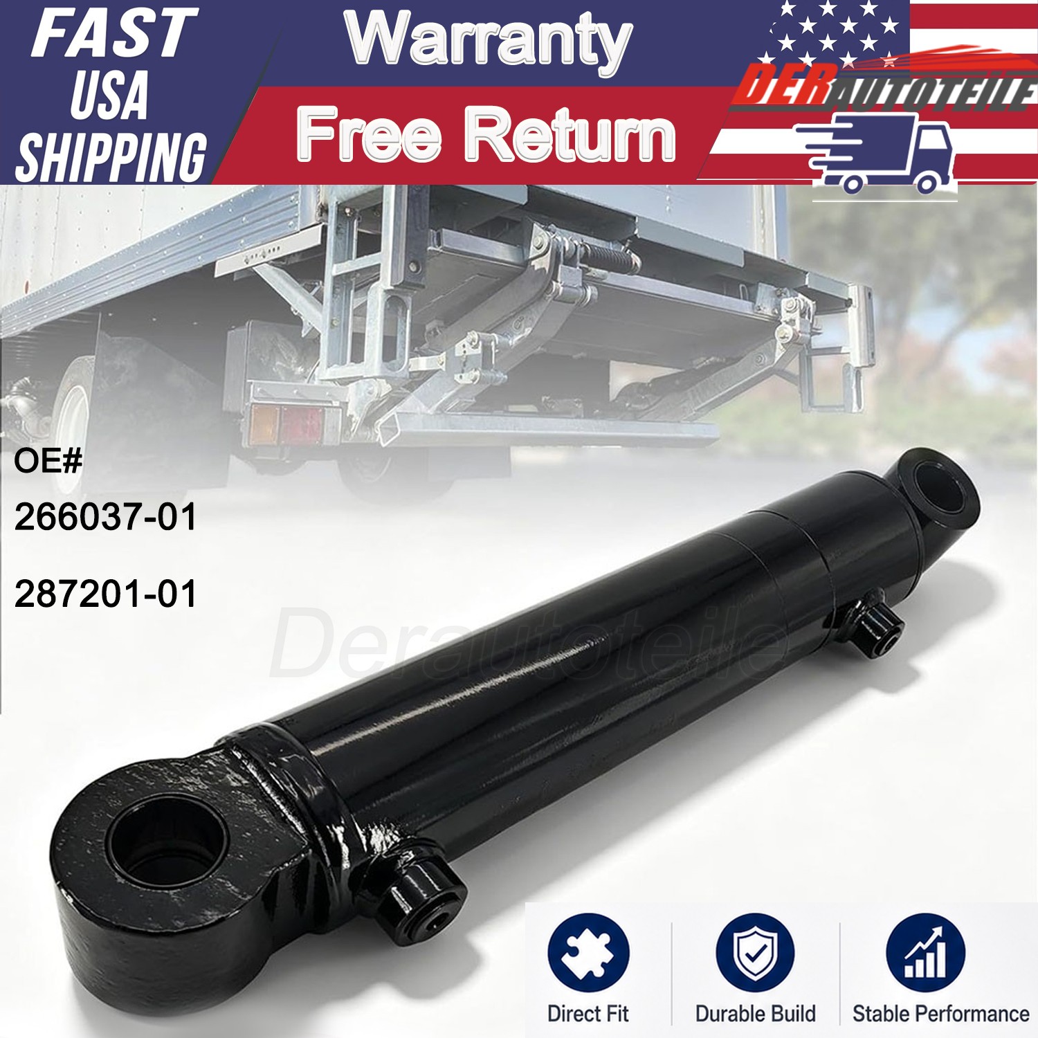 287201-01 26603701 Liftgate Cylinder Fits Maxon 266037-01 Cylinder Assembly US