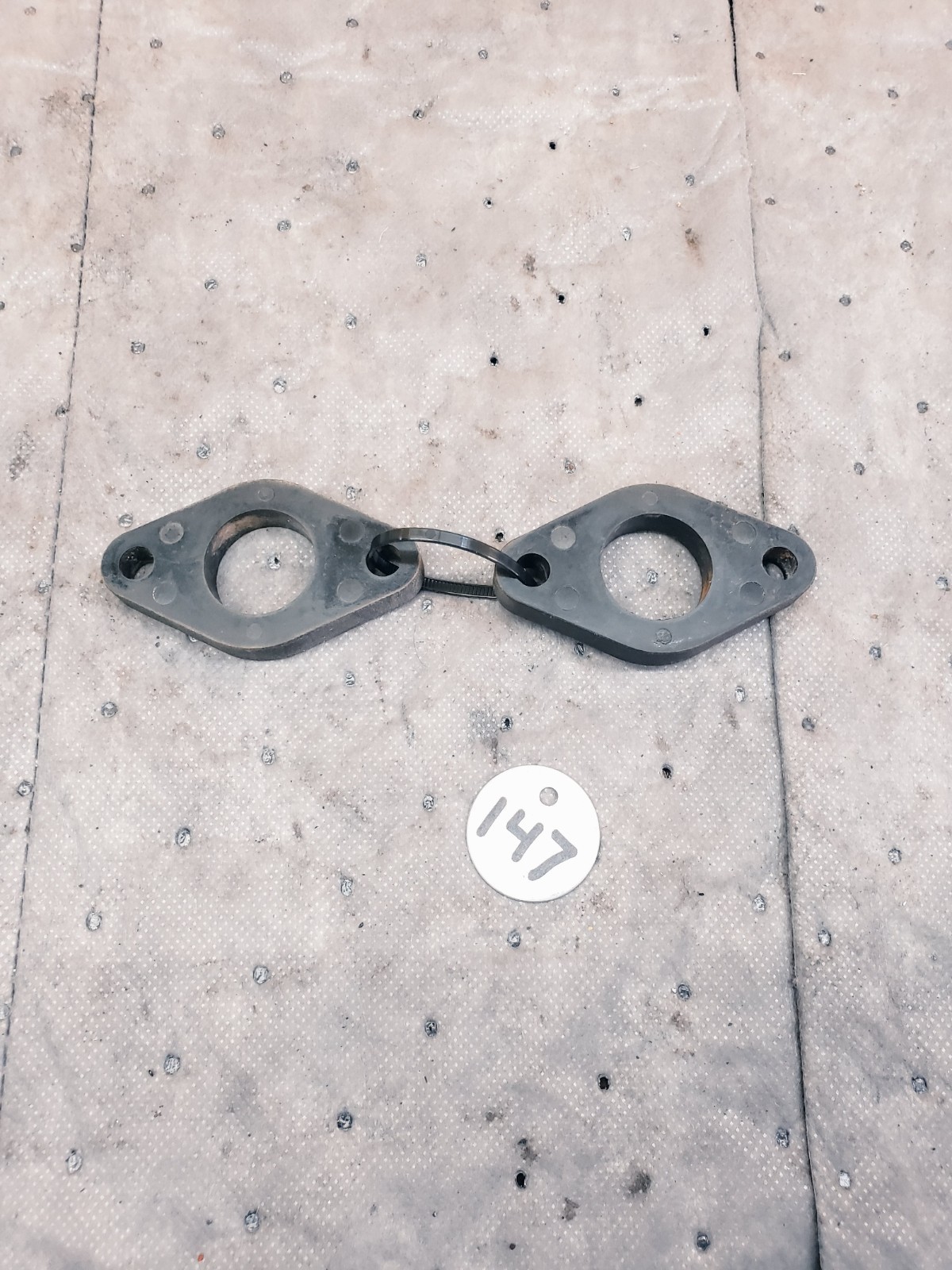 1970-1975 Suzuki T250 GT250 Hustler OEM Carburetor Insulator Pair 13129-18400