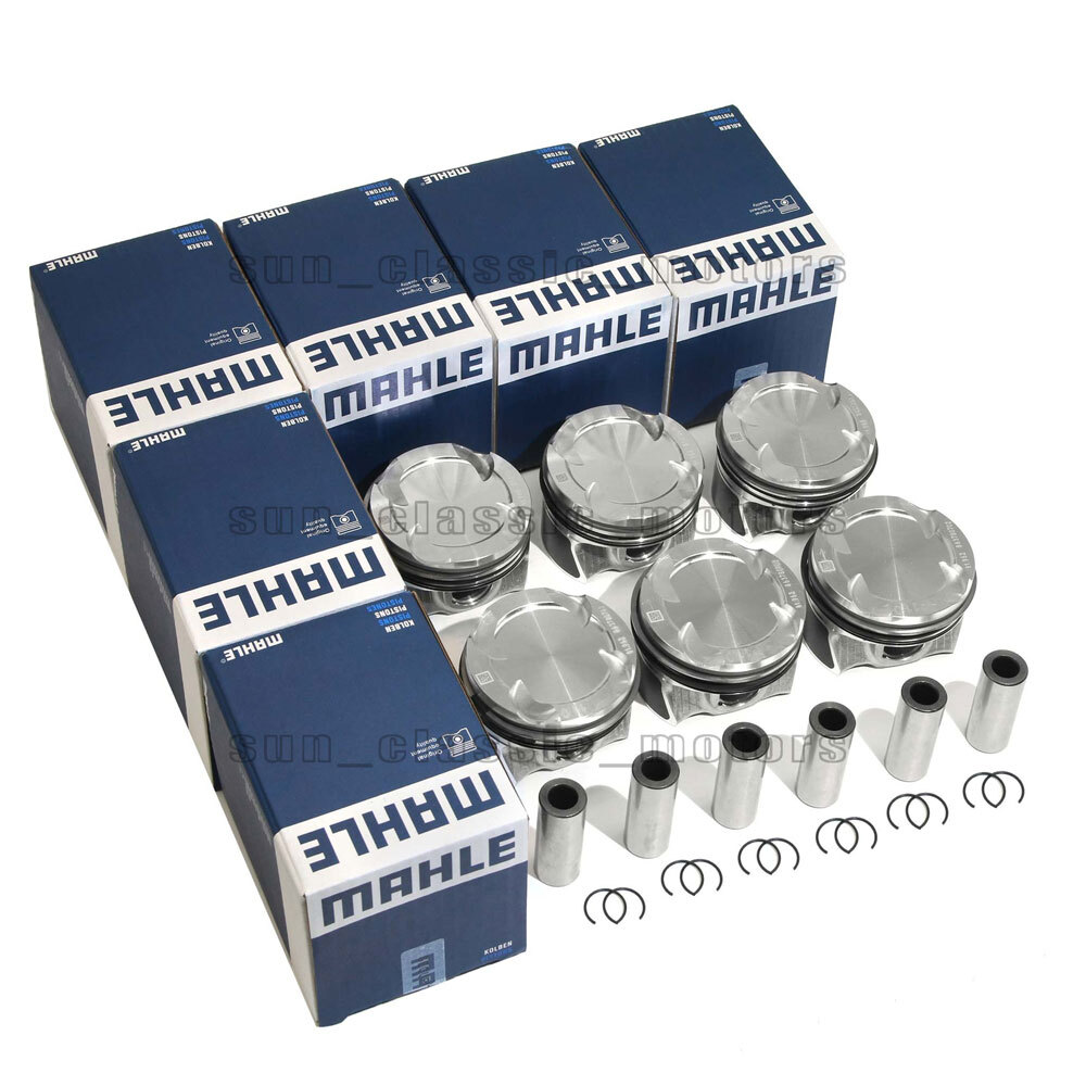 MAHLE 6x Pistons Rings Set Φ82mm 11:1 For BMW B58B30A 540i X3 F30 F31 F34 G30