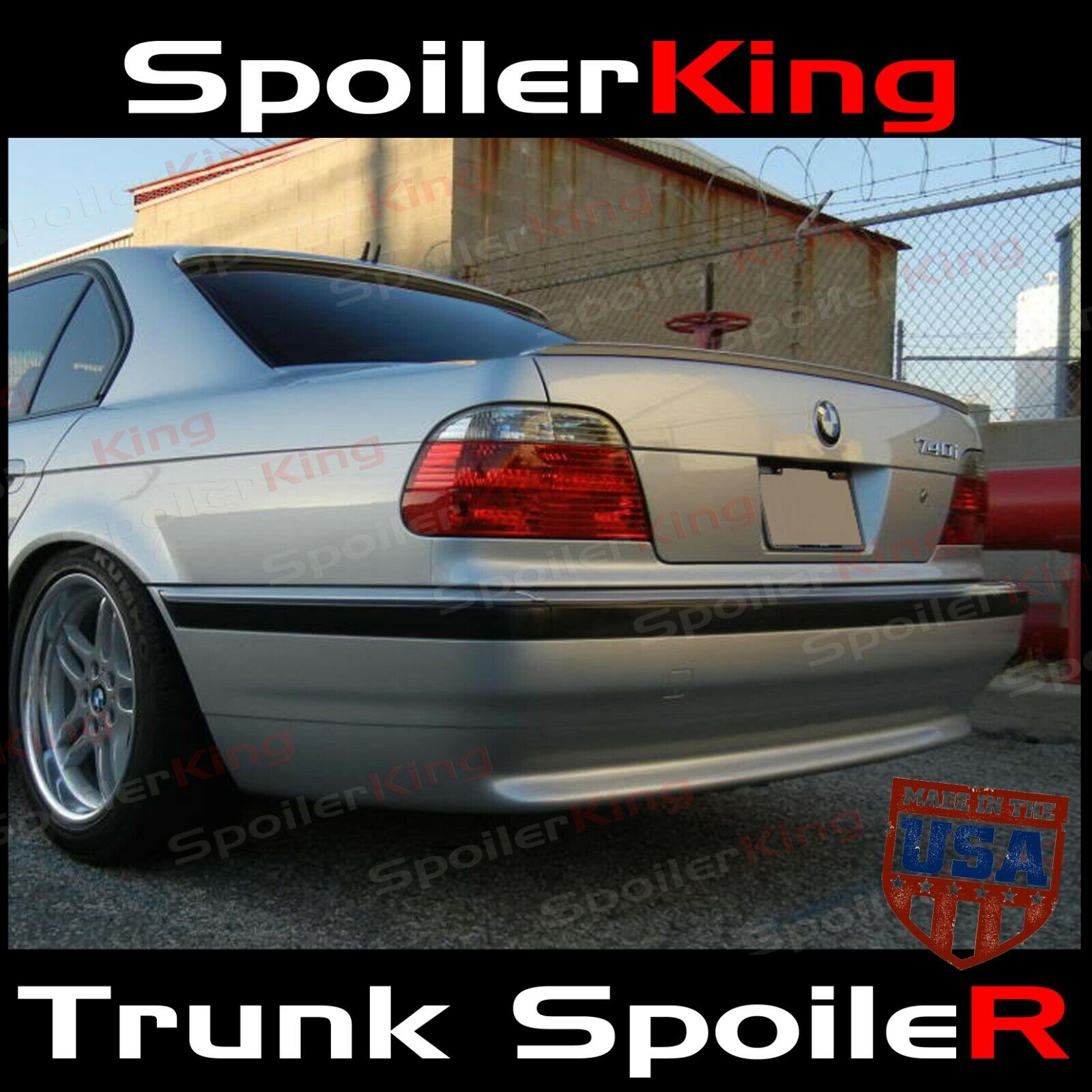 SpoilerKing 244L Rear trunk lip spoiler (Fits: BMW 7 series 1994-01 e38)