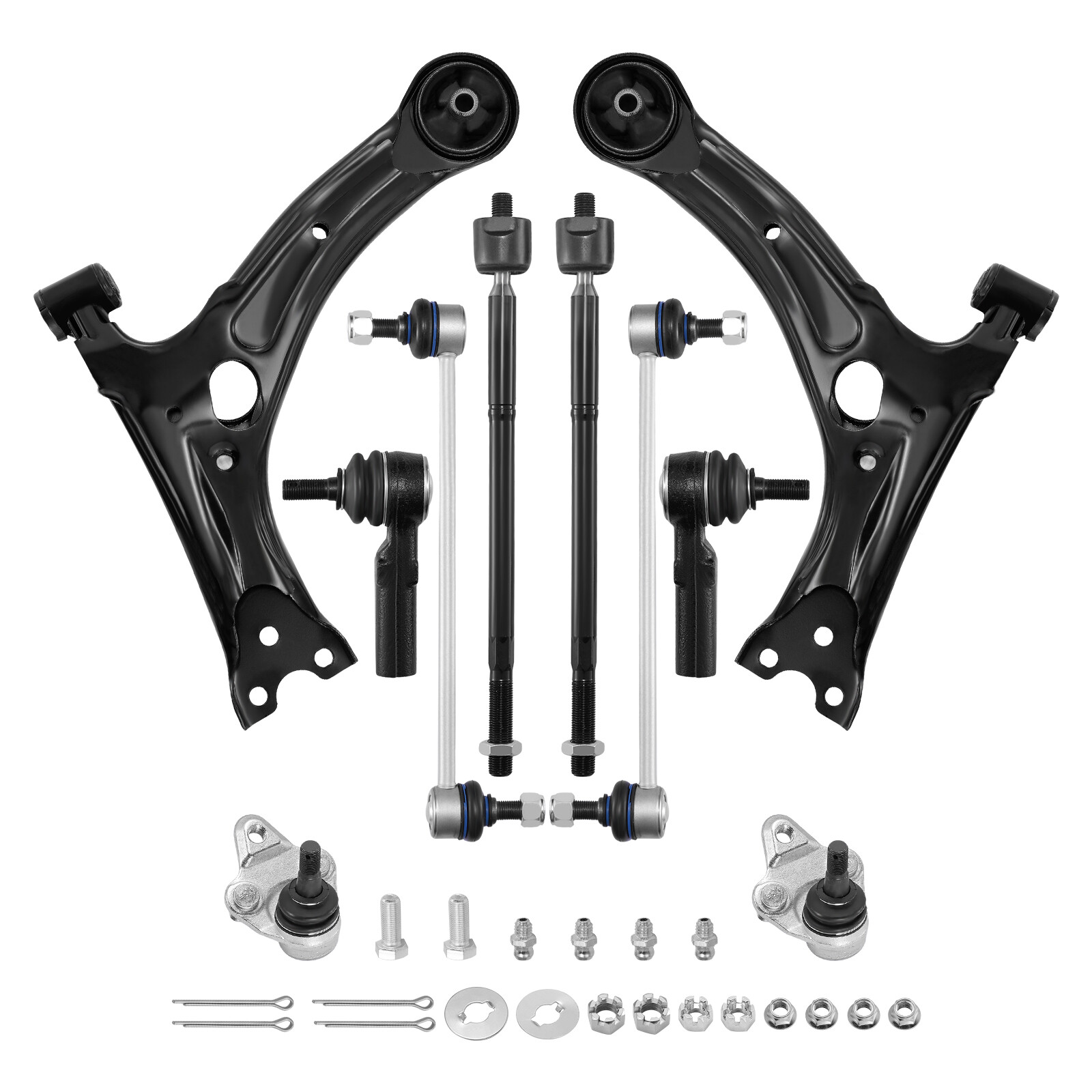 For 9-13 Toyota Corolla Matrix 1.8L Front Lower Control Arm Sway Bar Tie Rod End